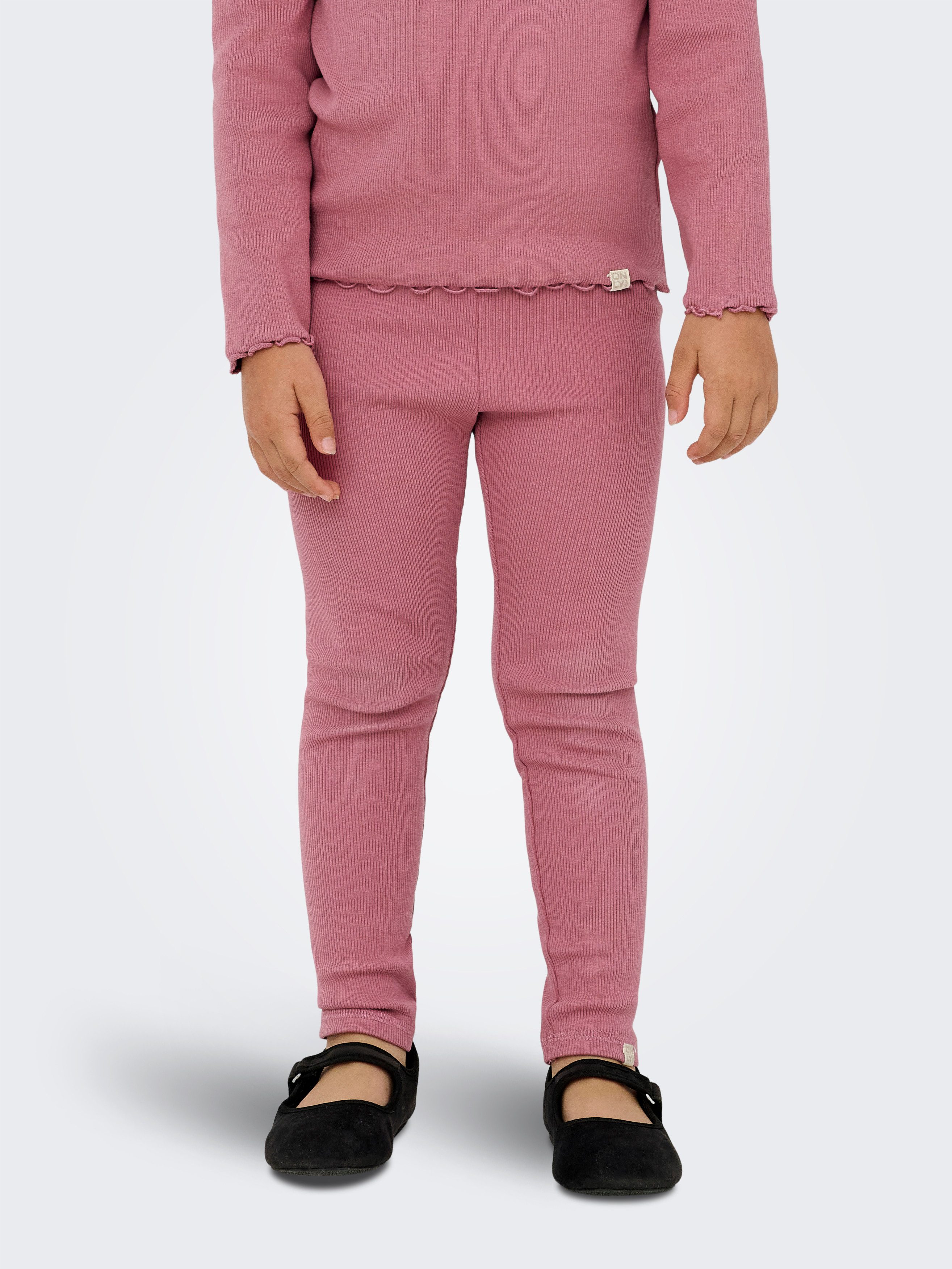 KIDS ONLY Leggings KMGTRINNY SOLID LEGGING JRS NOOS Baumwollmischung, figurbetont