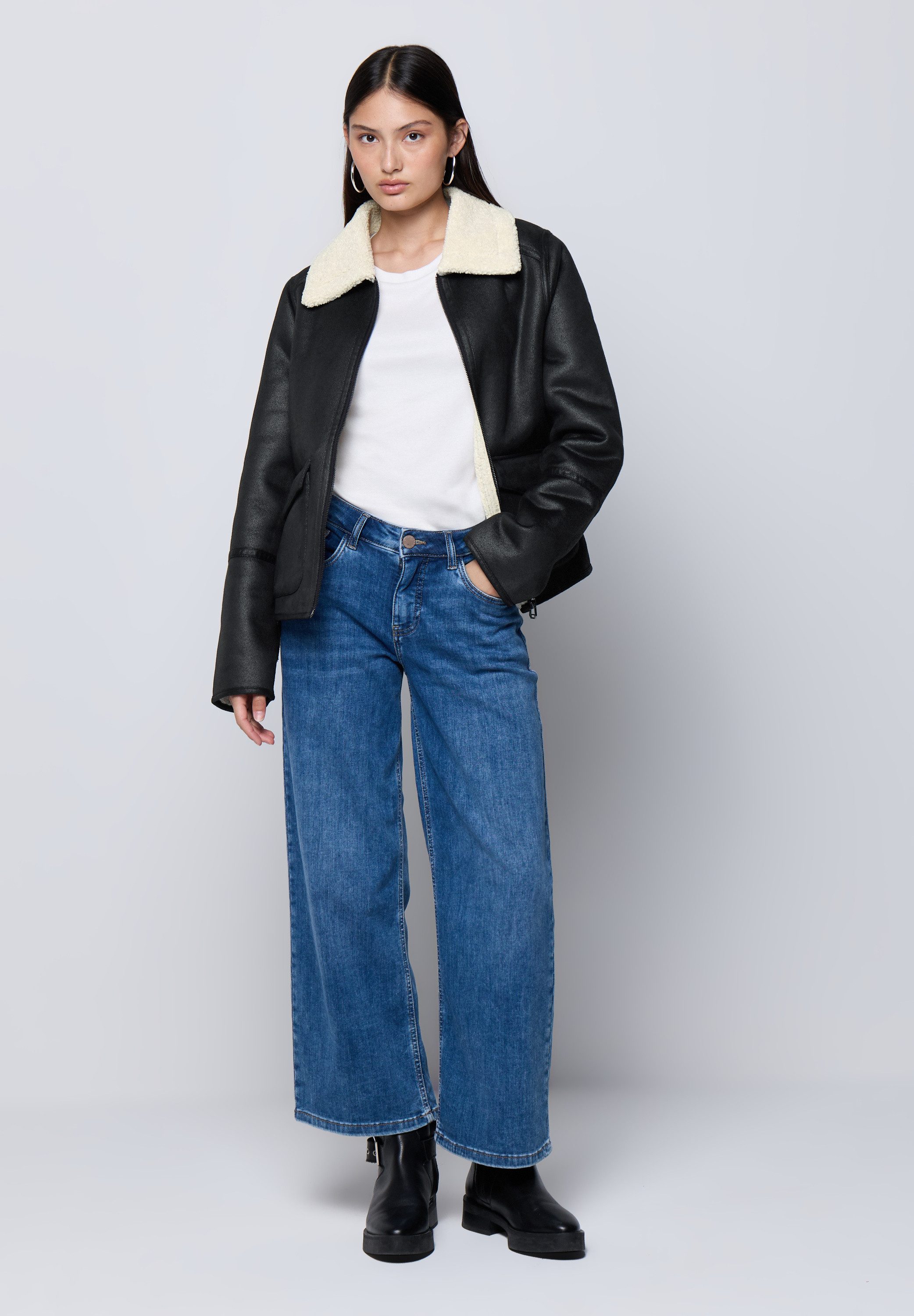 STREET ONE STUDIO Lederimitatjacke aus Lederimitat