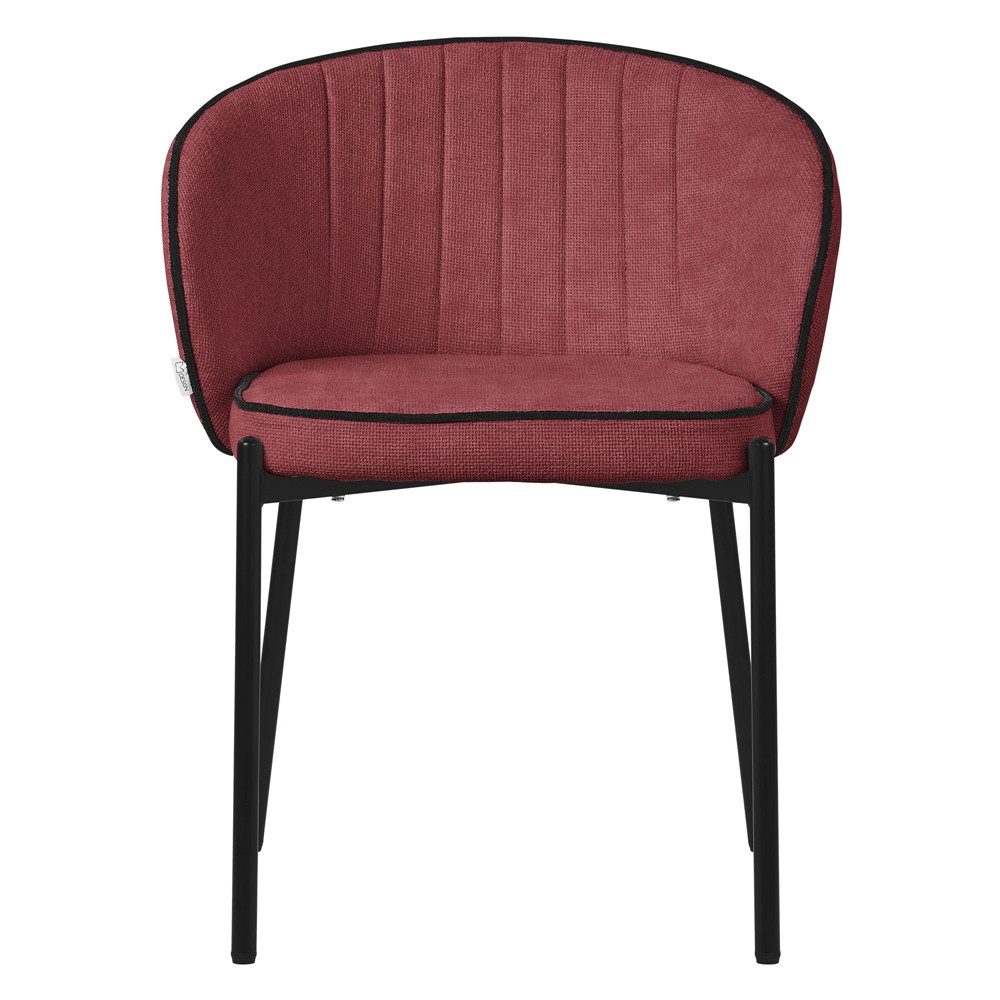 ML-DESIGN Polsterstuhl Esszimmerstühle mit Armlehne & Rückenlehne Ergonomische moderne Design (4 St), Armlehnstuhl mit Metallbeine 4er Set Rot Lounge Sessel bis 120kg