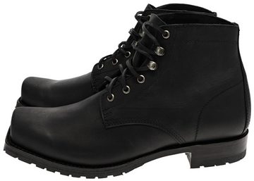 Sendra Boots 10604 Negro Herren Schnürstiefel Schwarz Stiefelette