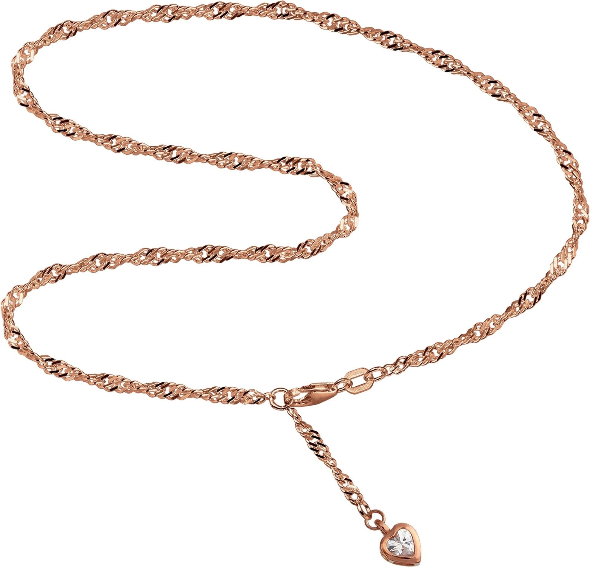 SilberDream Fußkette mit Anhänger SilberDream Fußkette 333 rosegold Damen, günstig online kaufen