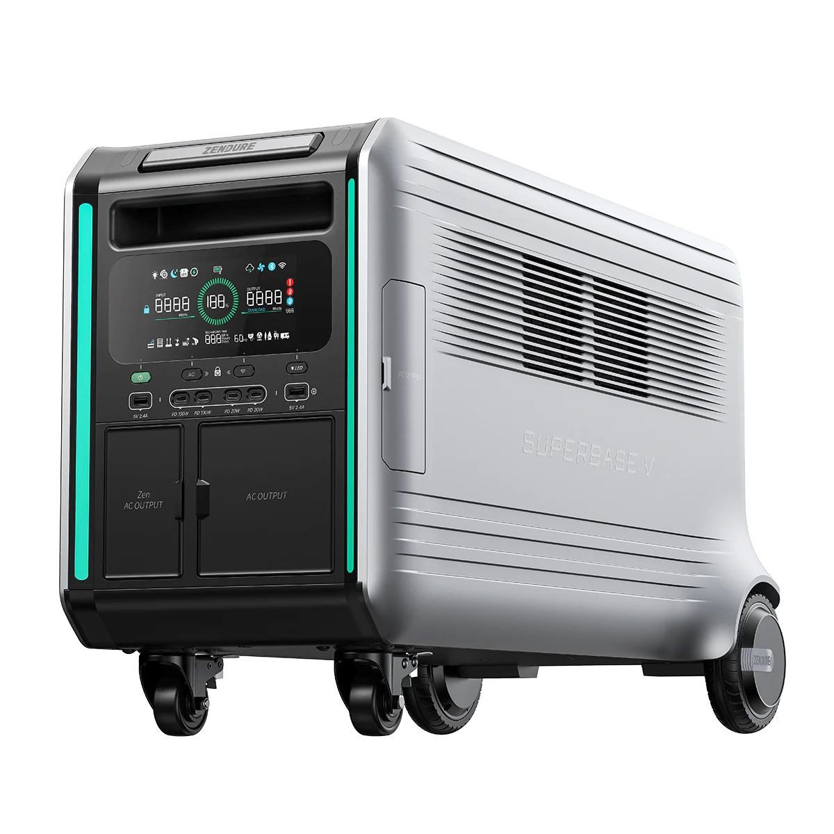 Zendure Superbase V4600 Powerstation 4608 Wh Powerstation LiFePO4 (230 V), AMP Up Funktion mit max. 5000W