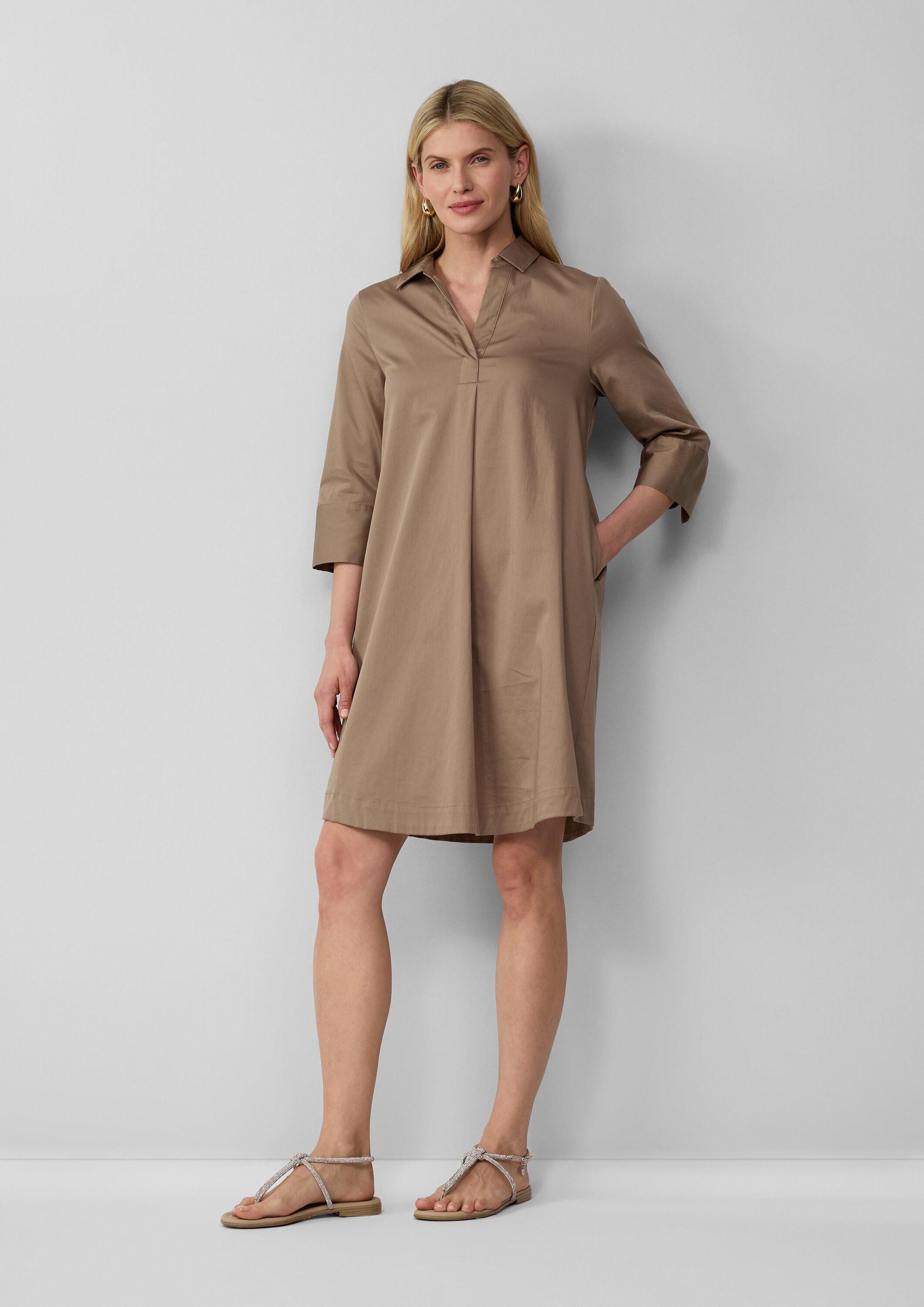 s.Oliver Minikleid Kleid Ausgestelltes Tunikakleid mit 3/4-Ärmeln