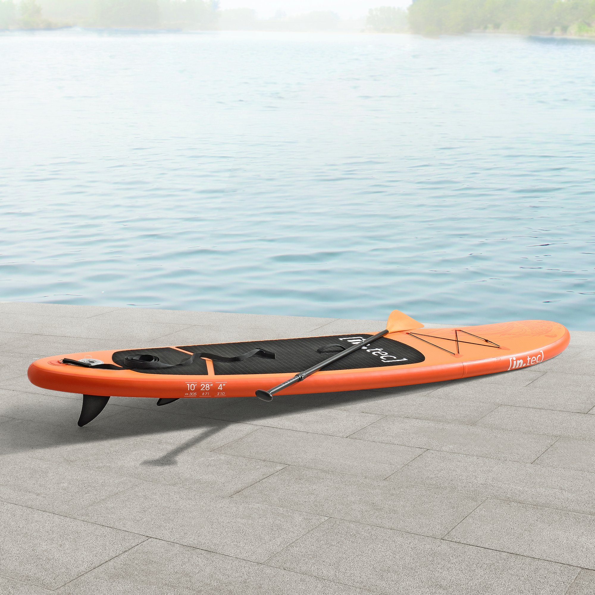 Benguela Orange SUP Aufblasbar Surfboard in.tec SUP-Board, 305cm