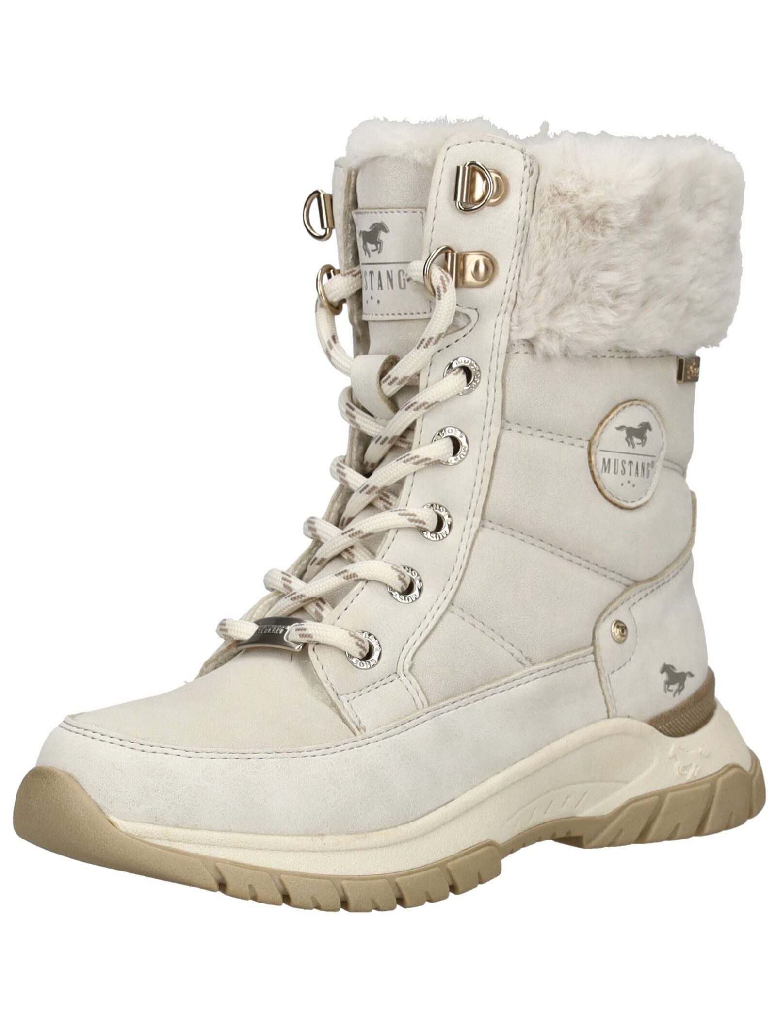 Mustang Shoes Mustang Shoes Stiefelette Lederimitat/Textil Schnürstiefelette