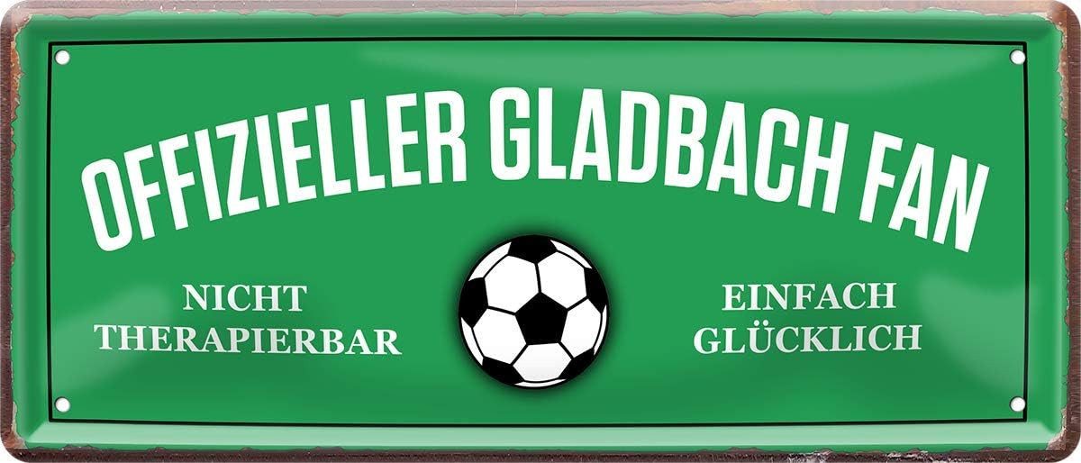 WOGEKA ART Metallbild Offizieller Gladbach Fan - 28 x 12 cm Blechschild Fuß günstig online kaufen