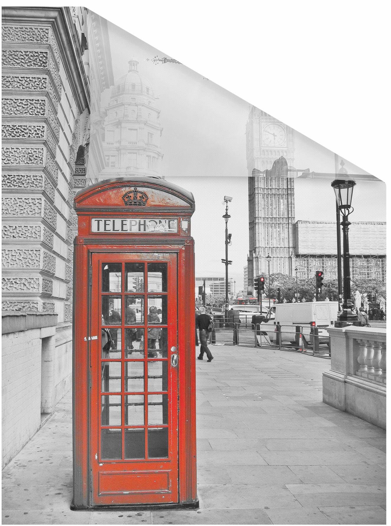 LICHTBLICK ORIGINAL Fensterfolie London, blickdicht, strukturiert, selbstklebend, Sichtschutz