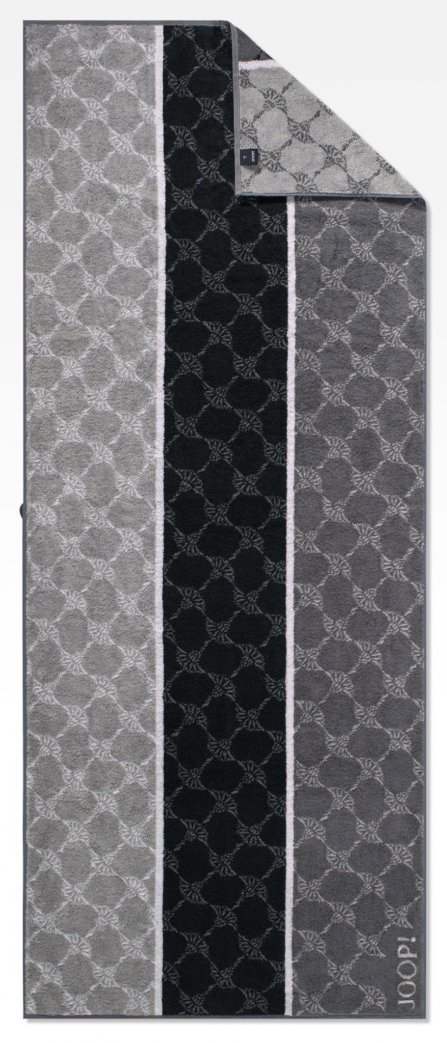 JOOP! Duschtuch  JOOP 1657 Cornflowers Stripes ¦ schwarz ¦ Maße (cm): B: 80 günstig online kaufen