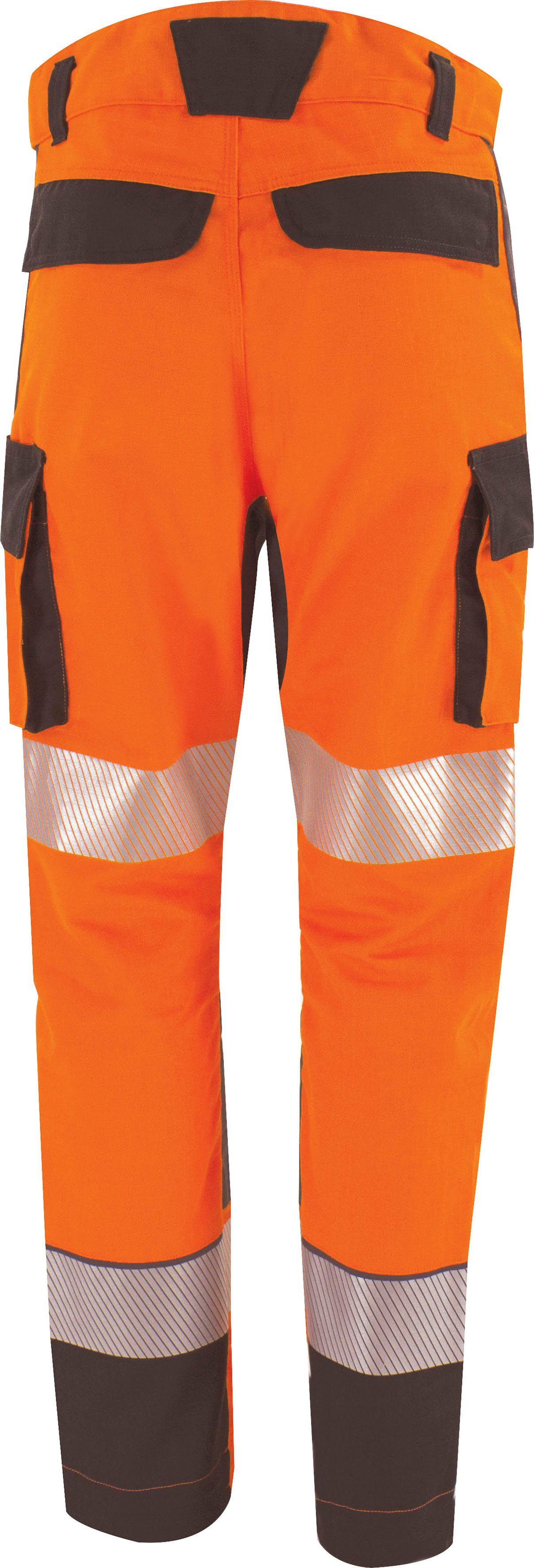 & ISO Arbeitsbundhose verstärkte Cepovett "Fluo Advanced" 13688:2013) EN / GELB Knie Warnschutz Unisex FLUO CHARCOAL GREY ISO (EN 20471:2013 reflektierend,