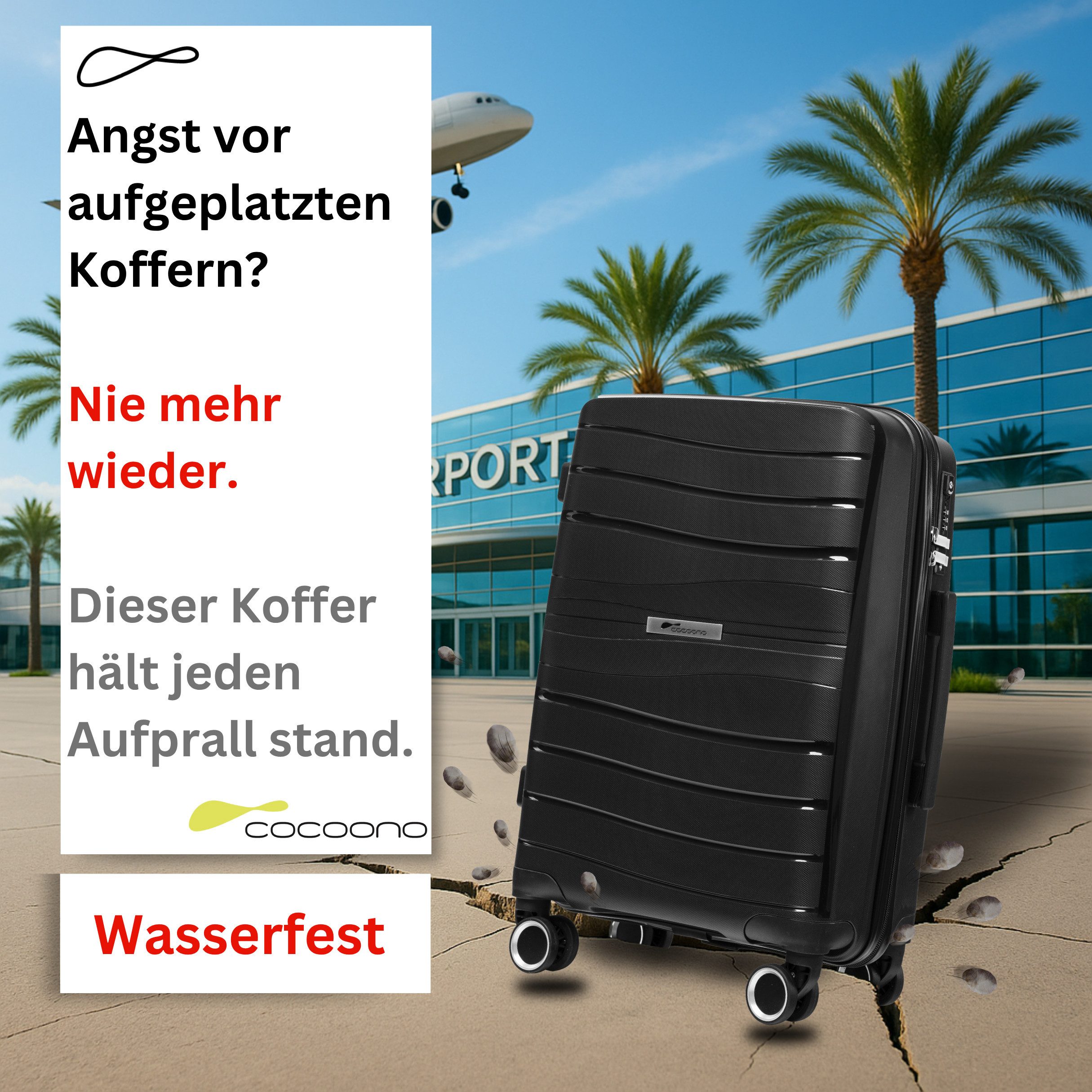 cocoono Hartschalen-Trolley LEON Hartschalenkoffer Trolley M/L/XL/3er Set, günstig online kaufen