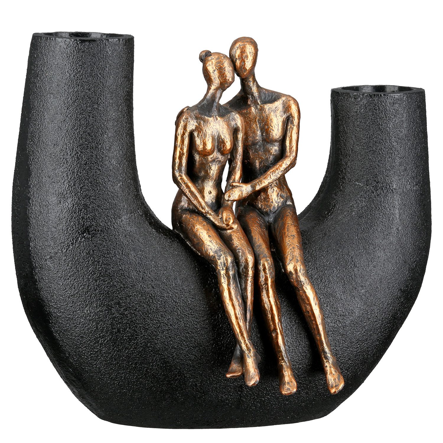 Casablanca by Gilde Tischvase Vase Frau; Mann Movement schwarz H. 20,5 cm (1 St)