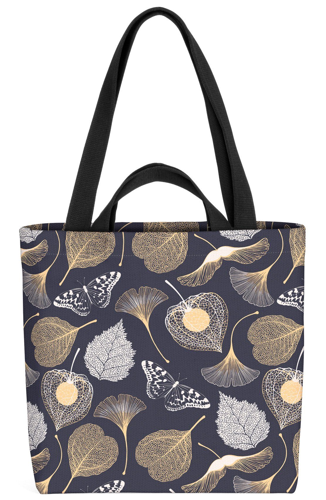 Pflanzen Ginkgo Gepresste Henkeltasche Blätter VOID schmetterlinge schmetterling (1-tlg), insekt