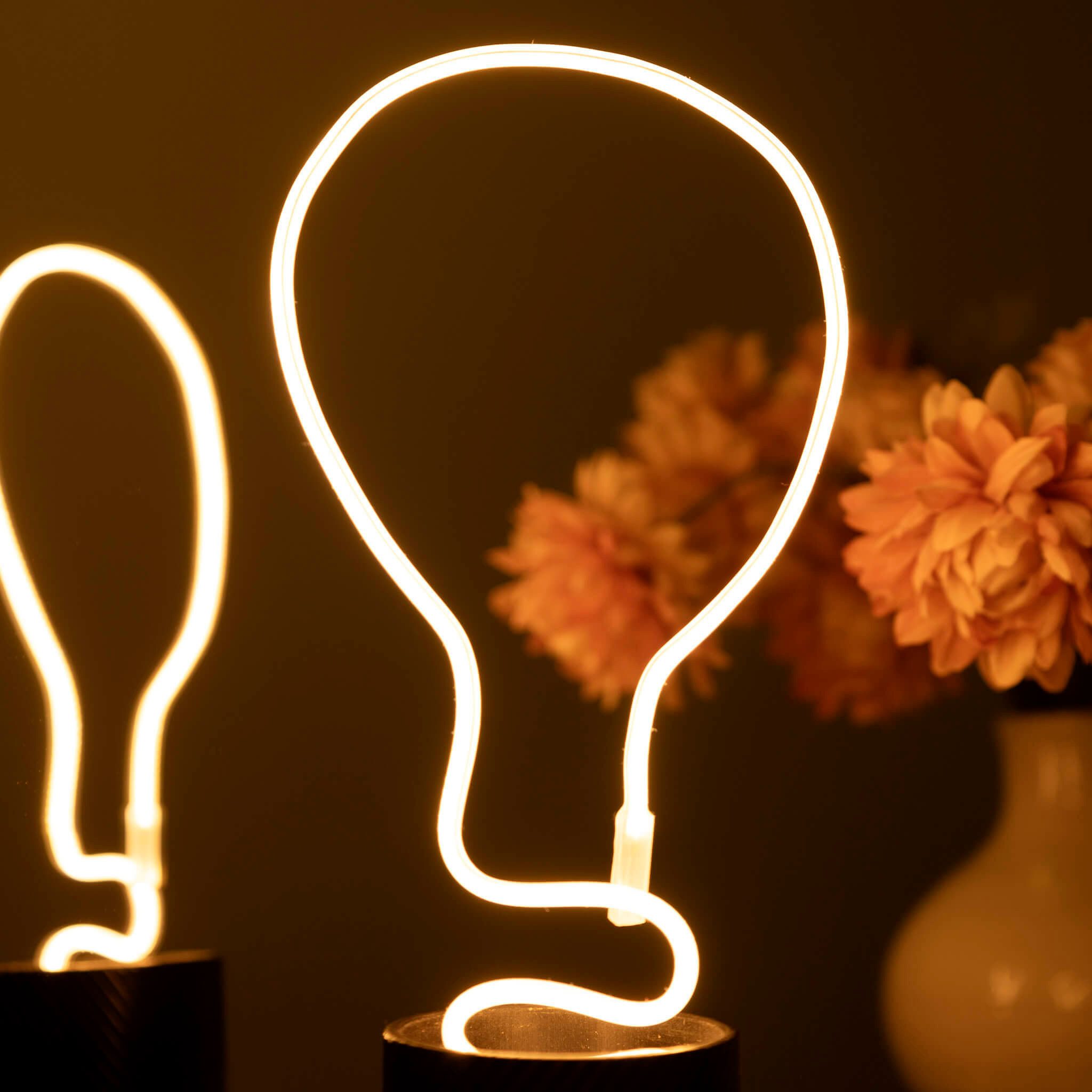 SEGULA LED-Leuchtmittel LED Art Flexi 45 klar, E27, 1 St., Extra-Warmweiß, individuelle Lichtskulpturen kreieren