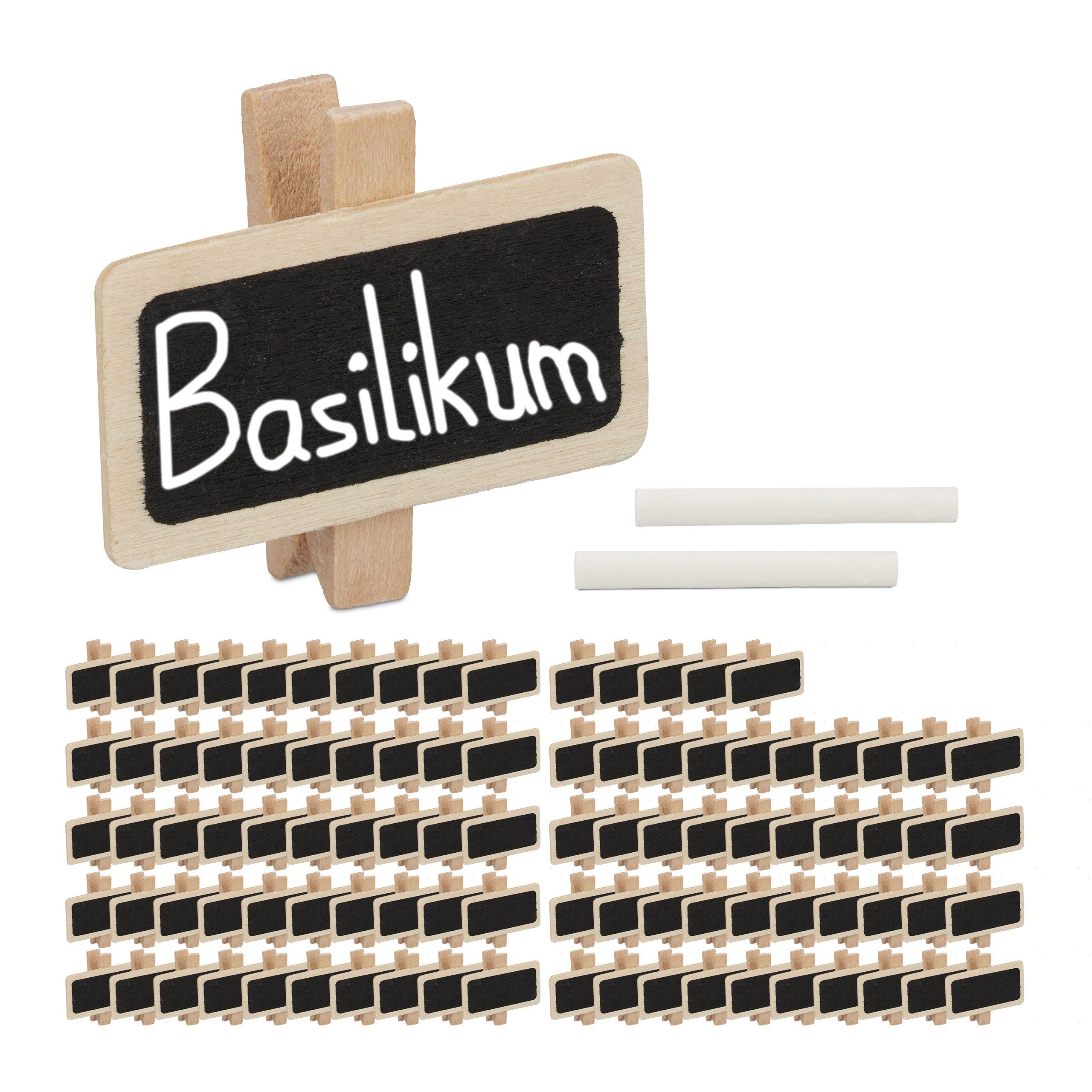 relaxdays Dekohänger 96 x Tafelklammern zum günstig online kaufen