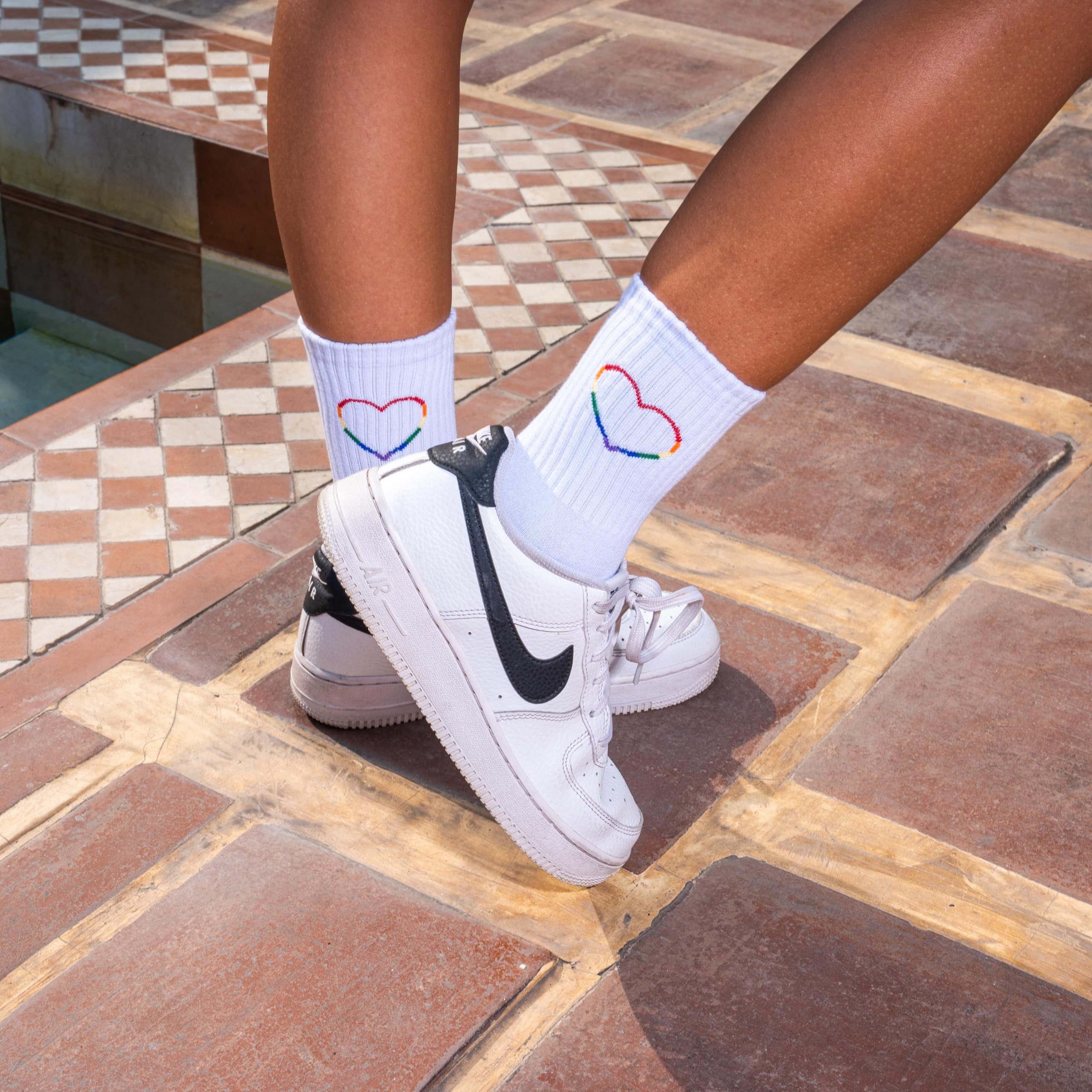 Made by Nami Socken 3 Paar Regenbogen Socken LGBTQ Accessoires (Set, 3 Paar) Gay Lesbian Pride Outfit