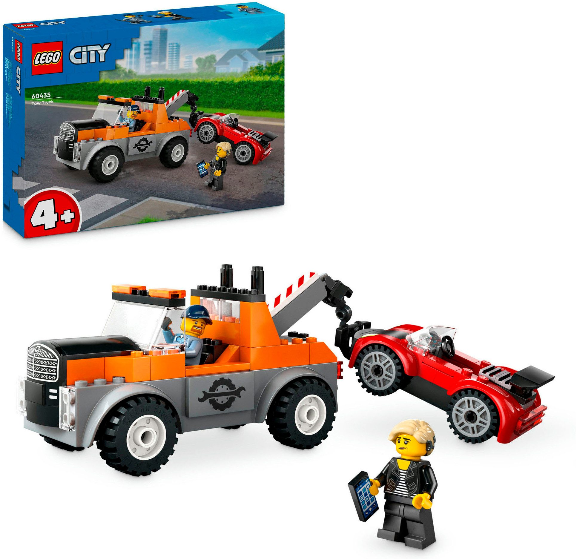 LEGO® Abschleppwagen mit Sportauto (60435), LEGO City Konstruktionsspielste günstig online kaufen