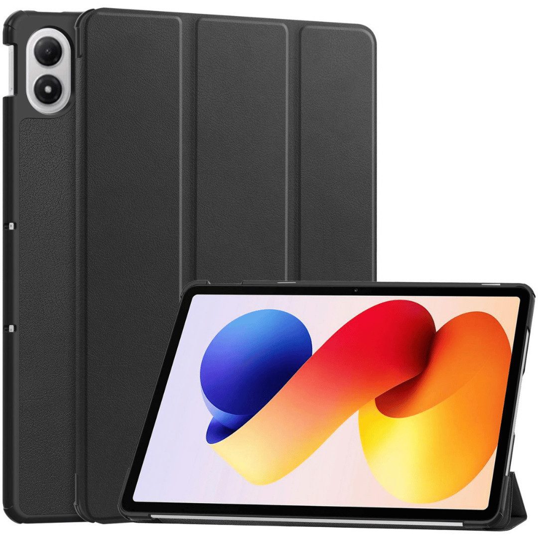 SmartUP Tablet-Hülle für Xiaomi Redmi Pad 2 Pro Klapphülle Tasche Case Cover Schutzglas 9H 12,1 Zoll, integrierte Standfunktion, integrierter Magnetverschluss