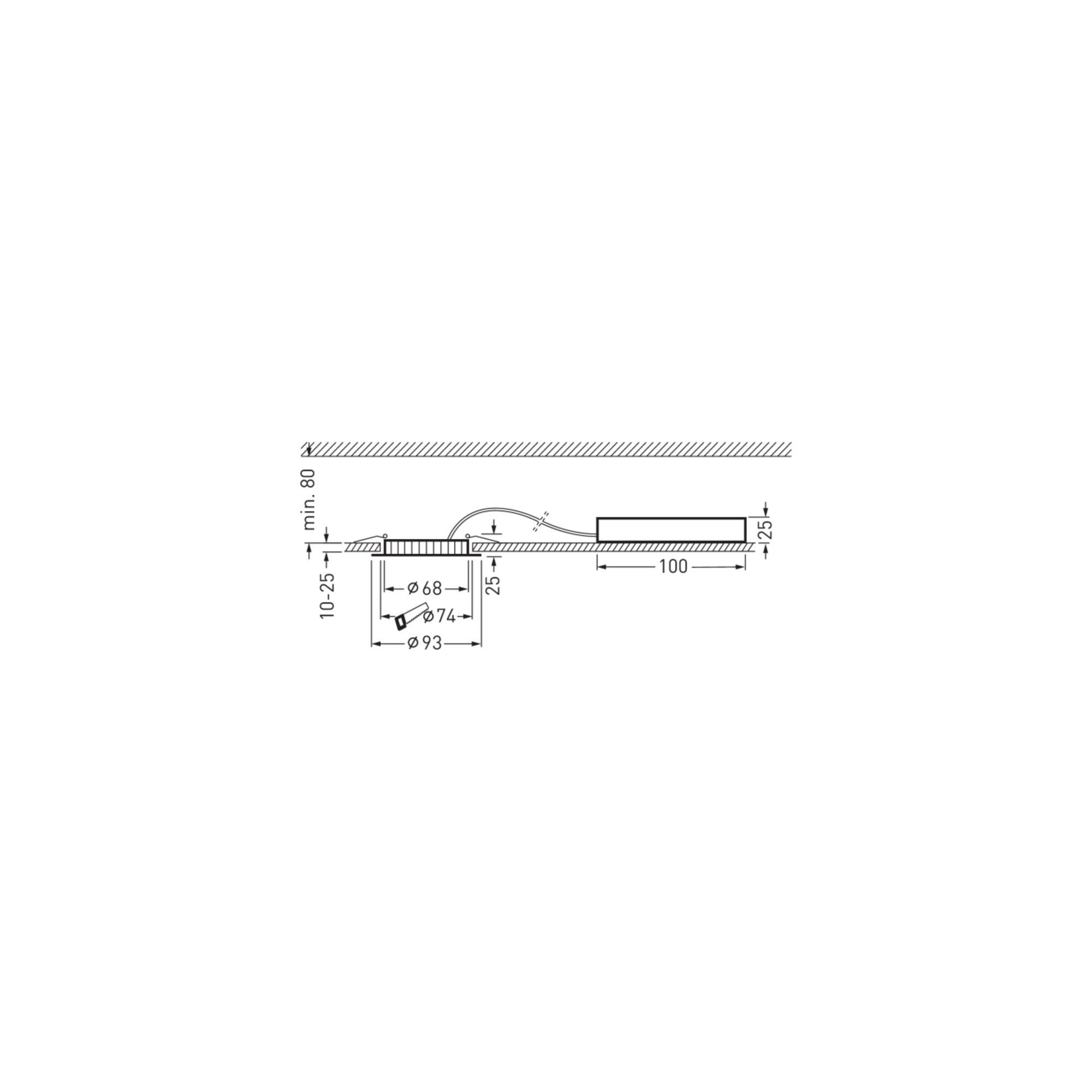 TRILUX SUP-Leuchte Trilux LED-Einbaudownlight OA 400-840 ET 01 Aviella C01#6864540
