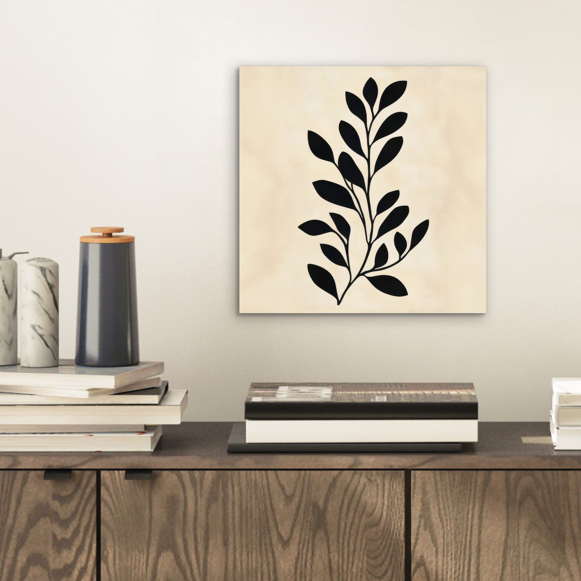 MuchoWow Metallbild Minimalistisch - Zweig - günstig online kaufen