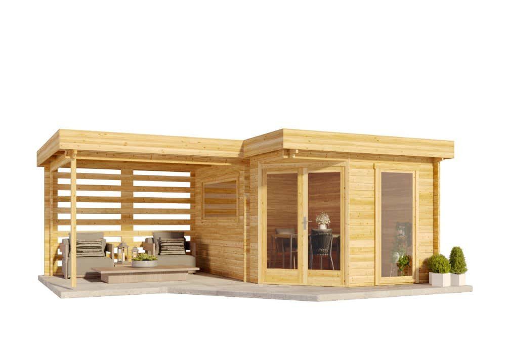 Alpholz Gartenhaus Holz 5-Eck Pepe Optima, günstig online kaufen