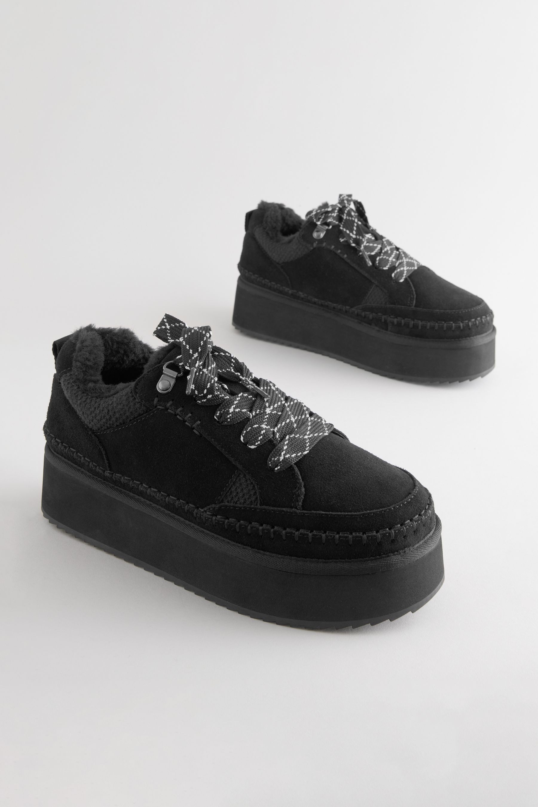 Next Forever Comfort® Schnürsneaker aus Veloursleder günstig online kaufen