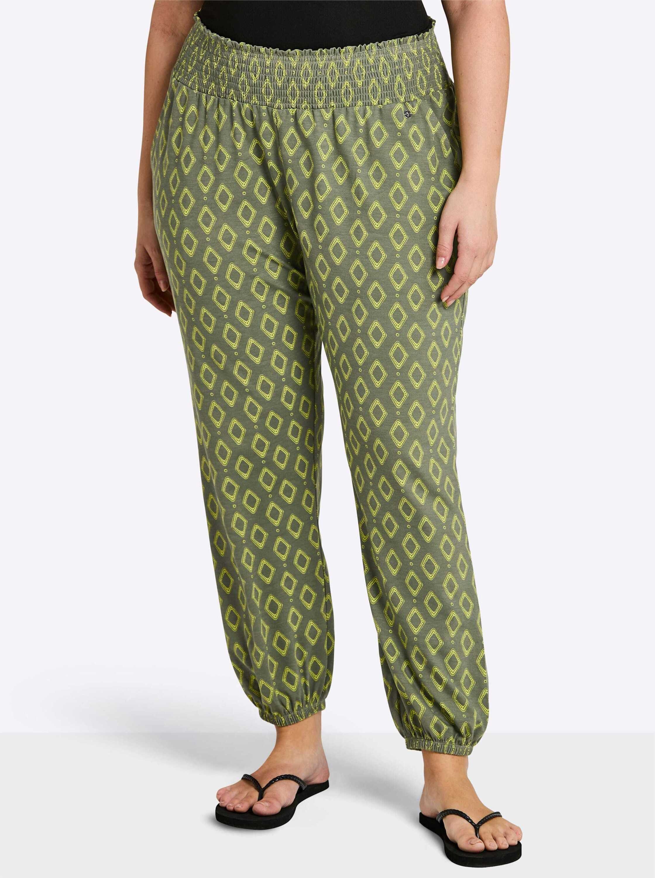 Sheego Jerseyhose Schlupfhose mit seitlichen Eingriffstaschen