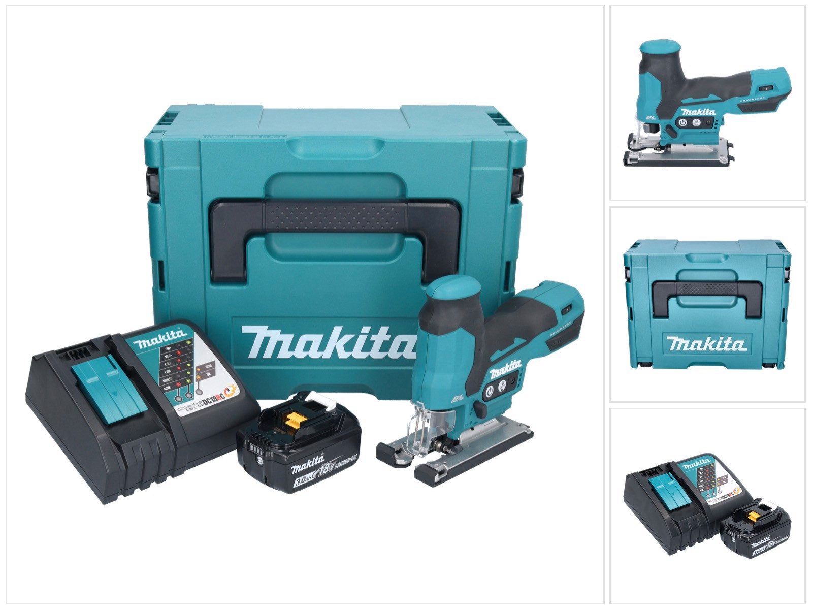 Makita Akku-Stichsäge DJV 185 RF1J Akku Pendelhubstichsäge 18 V Brushless + günstig online kaufen