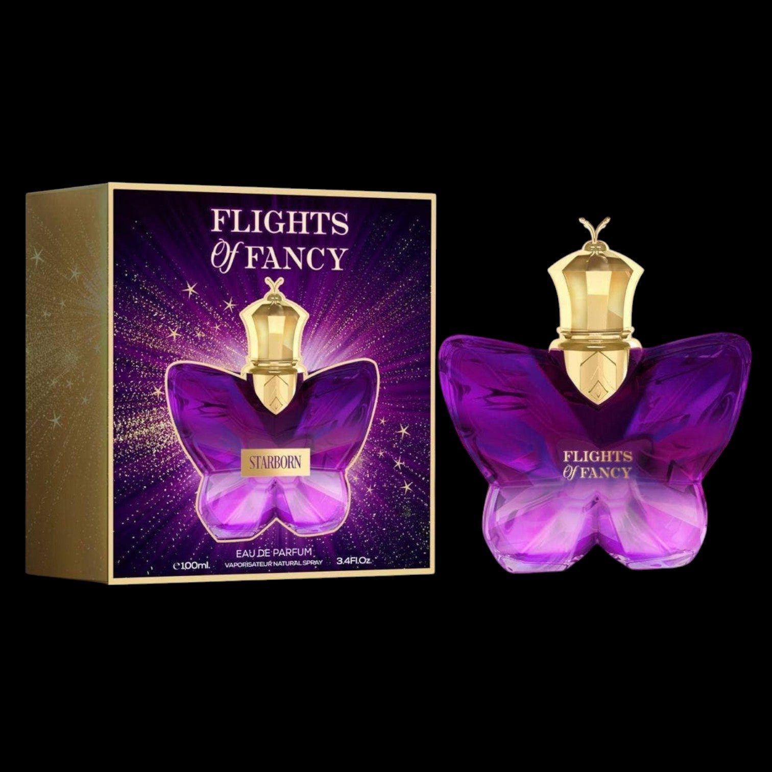 Yes Love Cosmetics Eau de Parfum Parfüm Schmetterling violett mit Amber 100 ml "Flights of Fancy"