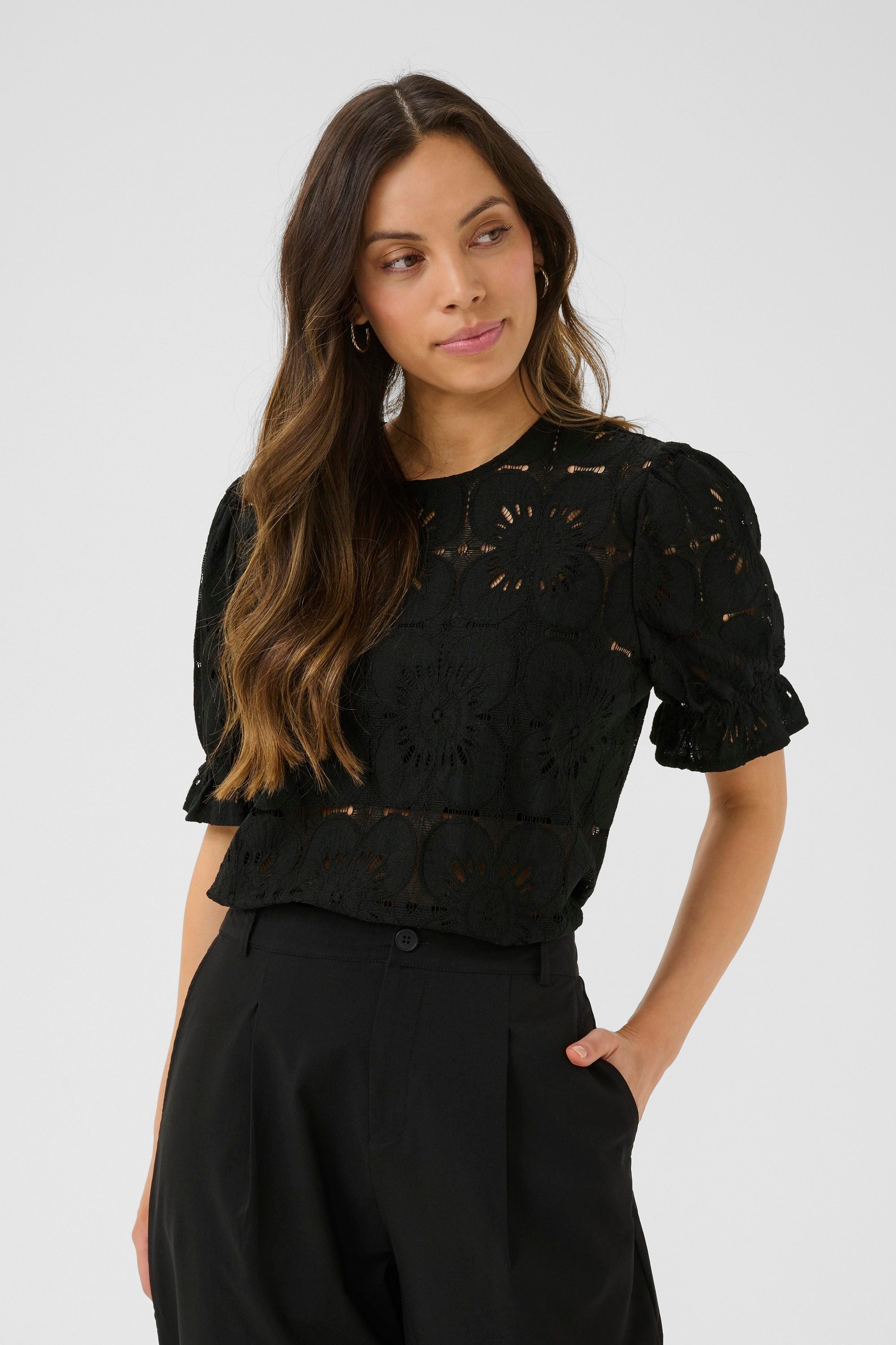 Kurzarmbluse Kurzarm-Bluse CRLibby