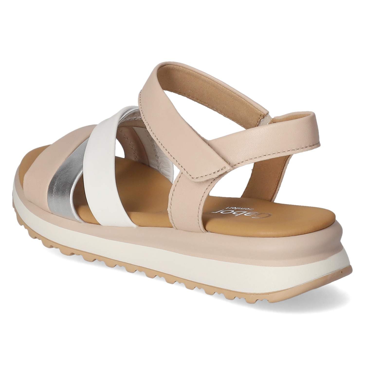 Gabor Gabor 62.844.20 Damen Glattleder beige Sandalette