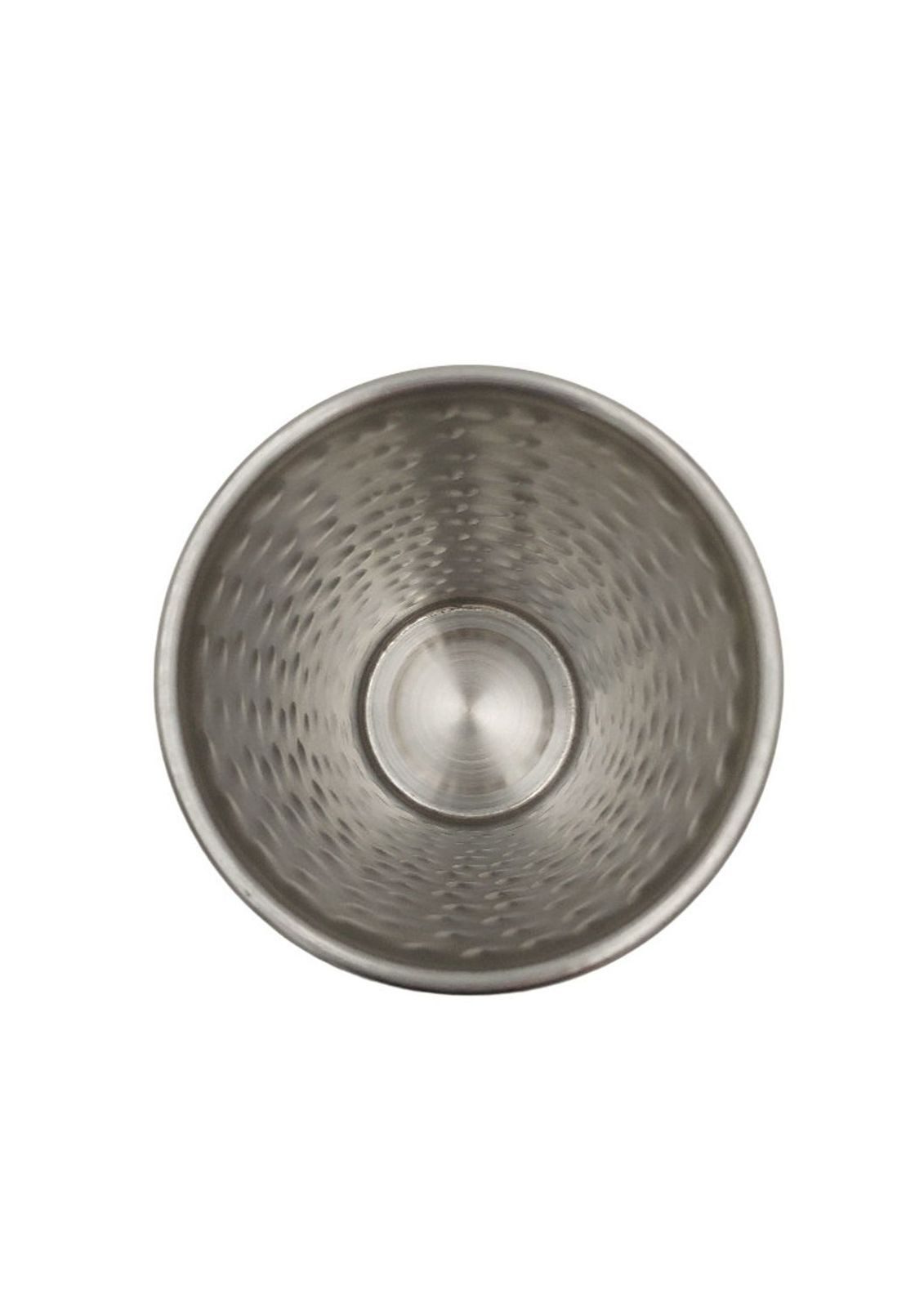 BURI Glas Edelstahl Becher 500ml 4er-Set gehämmert Trinkbecher Metallbecher Camp, Edelstahl – Bild 4 von 5