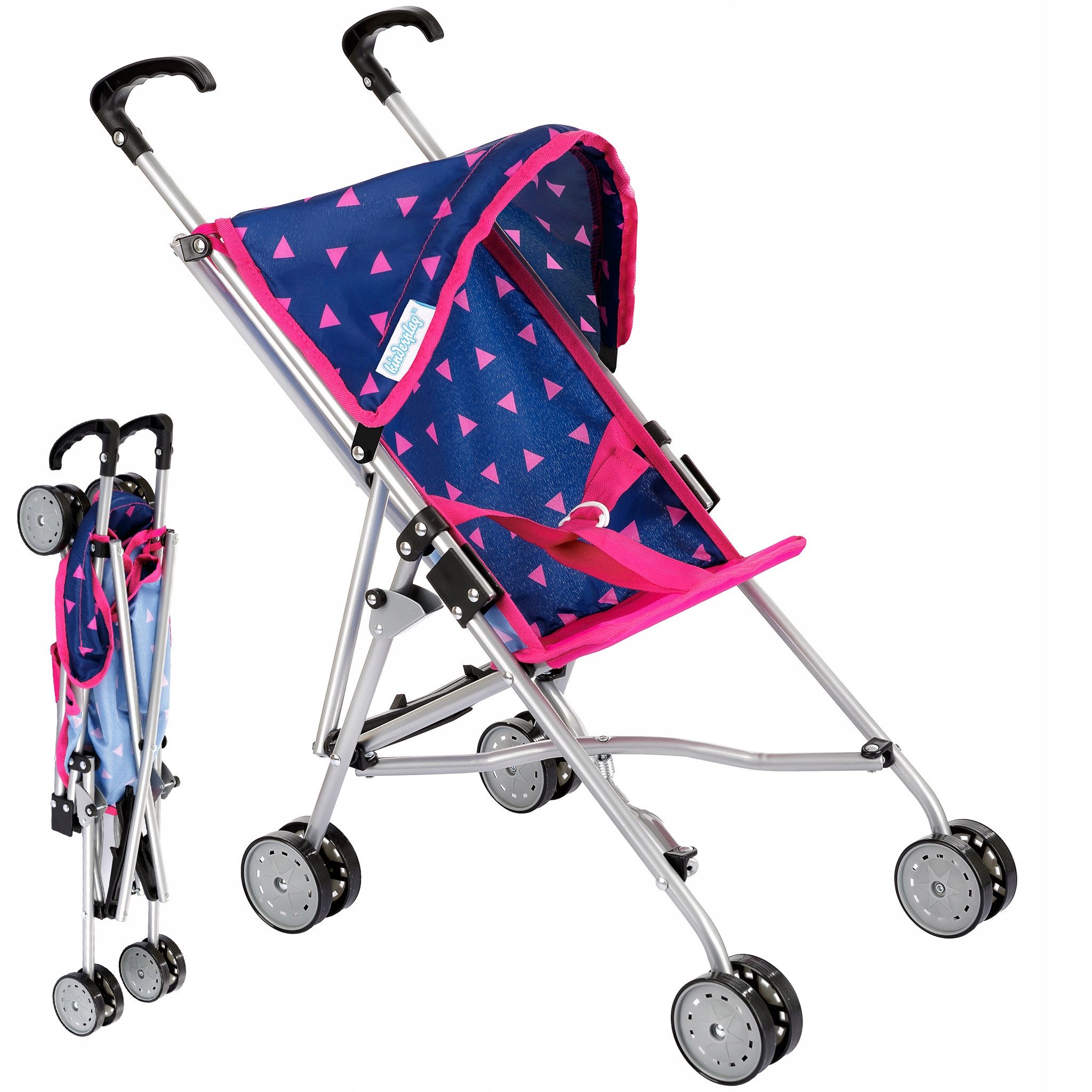Kinderplay Dolls & Strollers Puppenwagen Puppenbuggy mit Verdeck – Leicht u günstig online kaufen