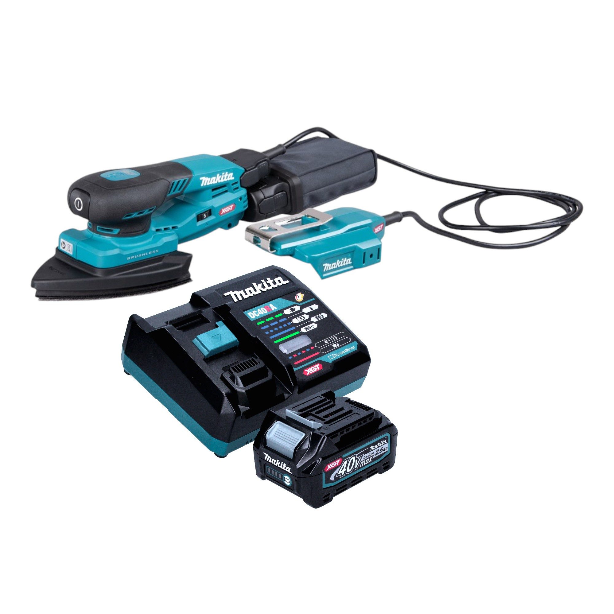 Makita Орбитальная шлифовальная машина BO 006 CGD101 40 V max. 100 x 150 mm 3 mm Hub + 1x Akku 2,5 Ah + Lader