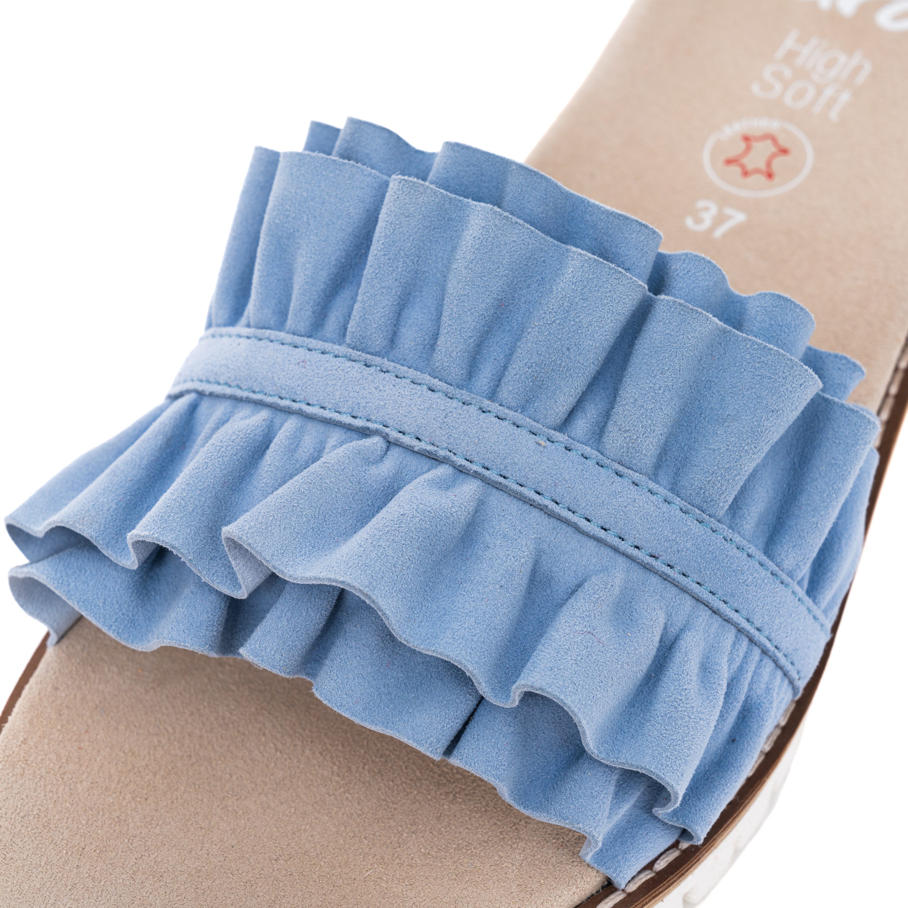 Ara KENT Pantolette, Slides, Flats, Sandale mit geraffter Bandage günstig online kaufen