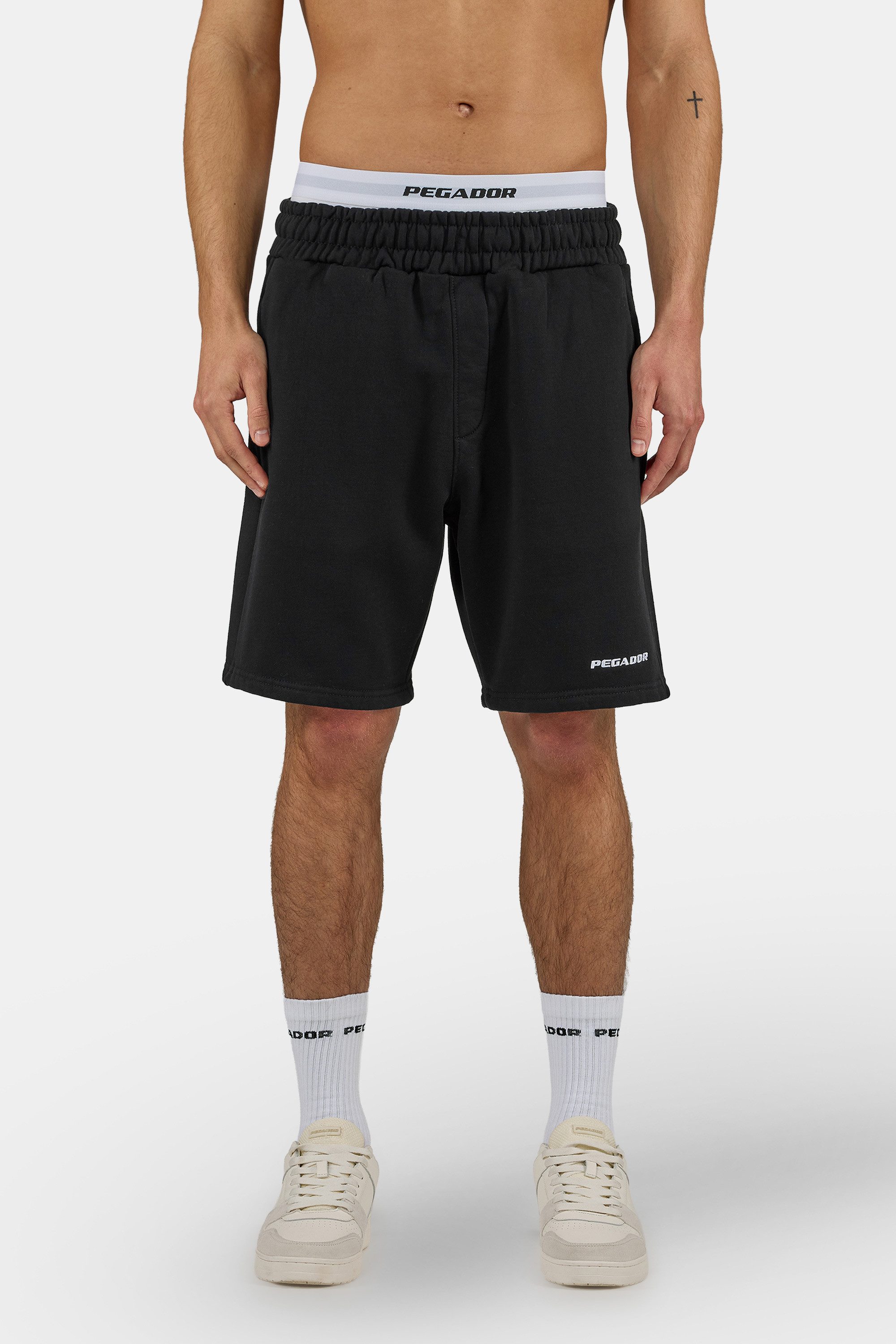 PEGADOR Sweatshorts LOGO HEAVY SWEAT SHORTS Baumwollmischung, regular fit günstig online kaufen