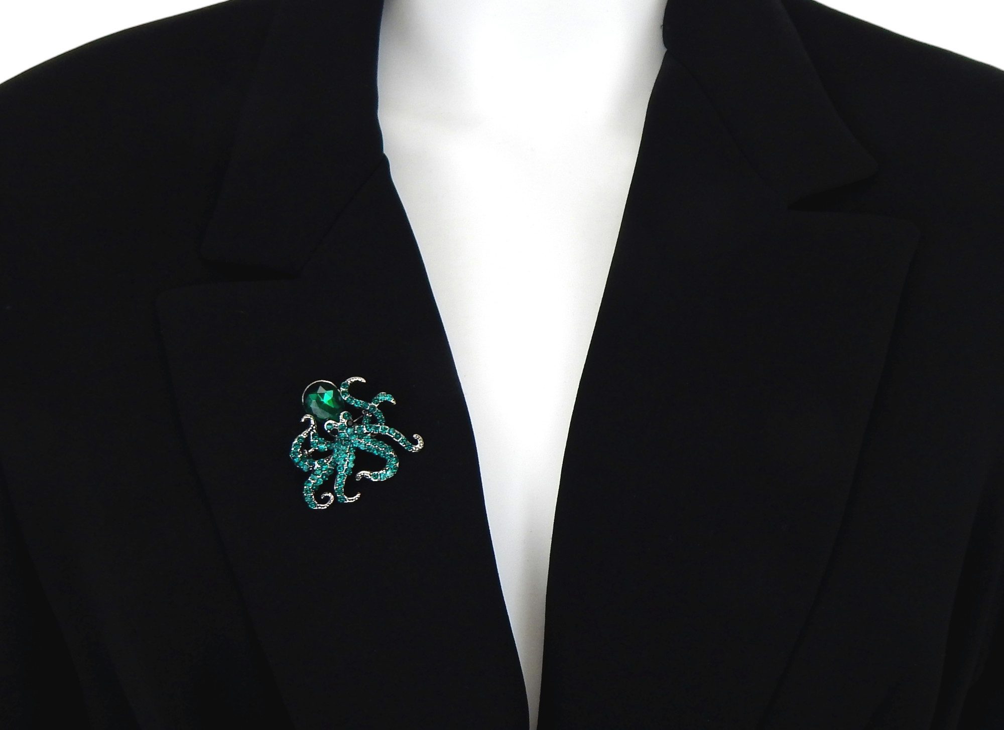 Ella Jonte Brosche, Octopus gold rot günstig online kaufen