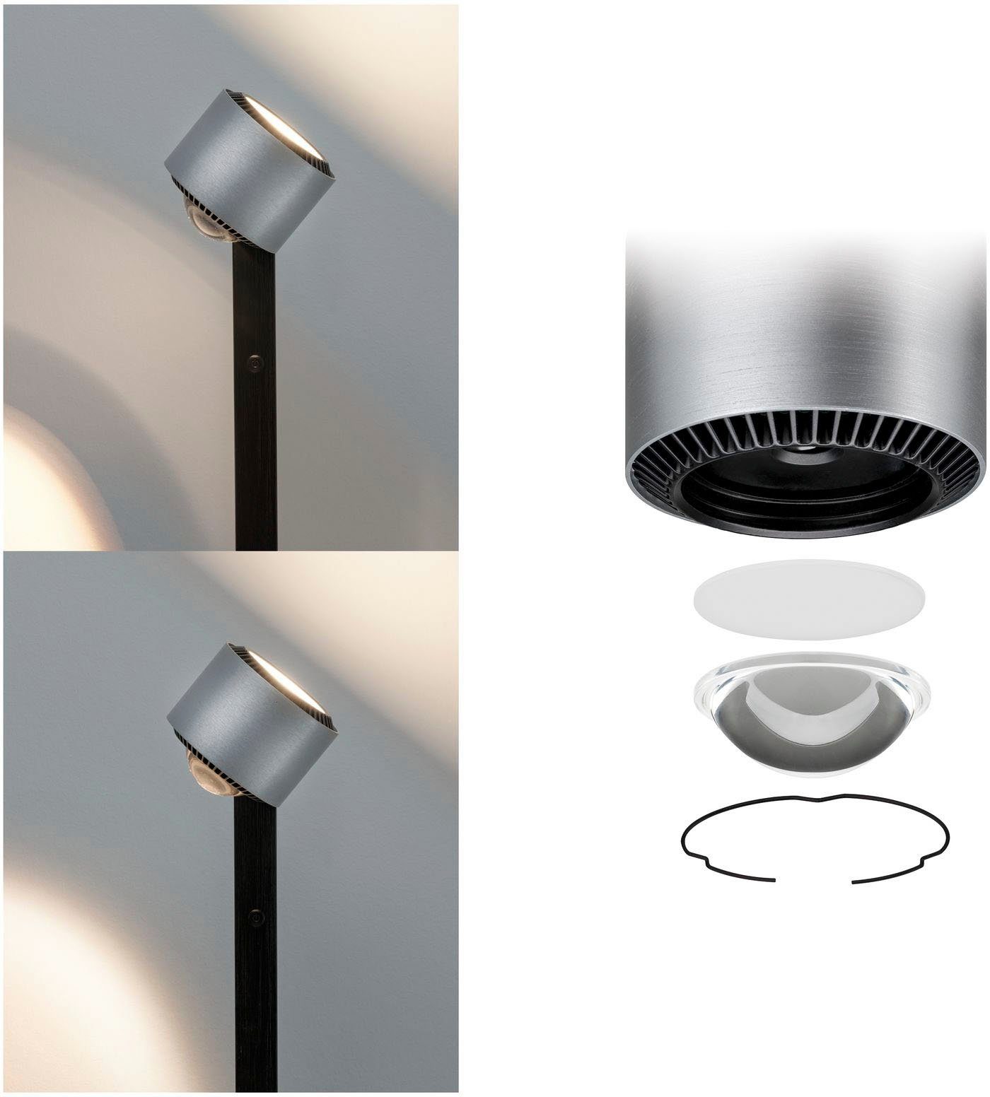 LED Aldan, Stehlampe Warmweiß integriert, Paulmann fest LED