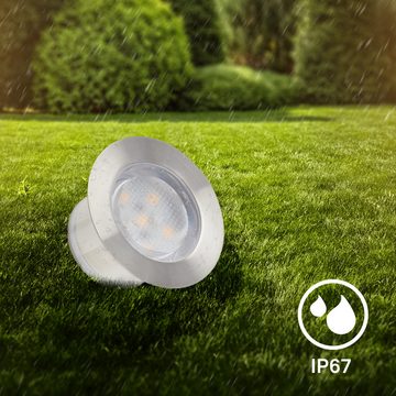 Briloner Leuchten Gartenstrahler 3914032, LED fest verbaut, Warmweiß