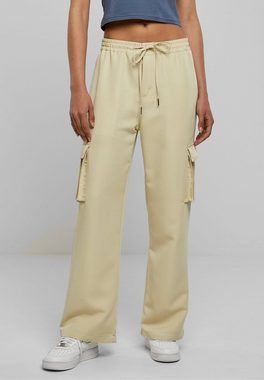 URBAN CLASSICS Stoffhose Urban Classics Damen Ladies Vicose Straight Leg Cargo Pants (1-tlg)