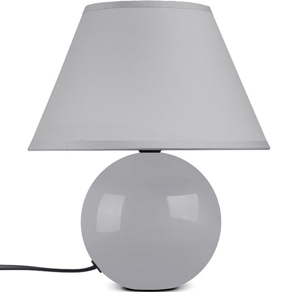 Konsimo Tischleuchte HULAR Tischlampe Nachttischlampe Schreibtischlampe, ohne  Leuchtmittel, 1,5m, E14