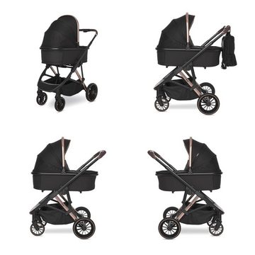 Lorelli Kombi-Kinderwagen Kombikinderwagen Aria 2 in 1, Babywanne, Sportsitz umkehrbar, faltbar