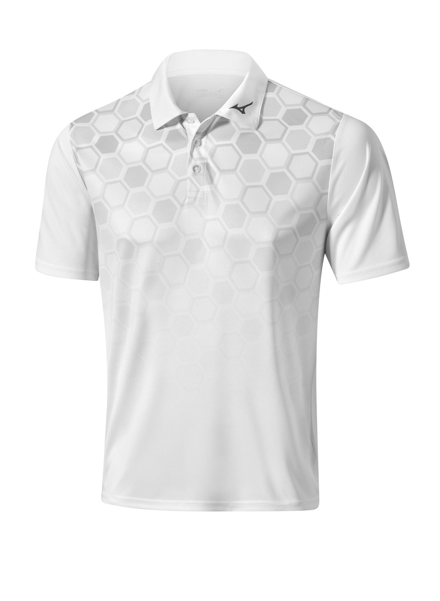Poloshirt Mizuno Golf Polo Gradient Hexagon Weiß Herren