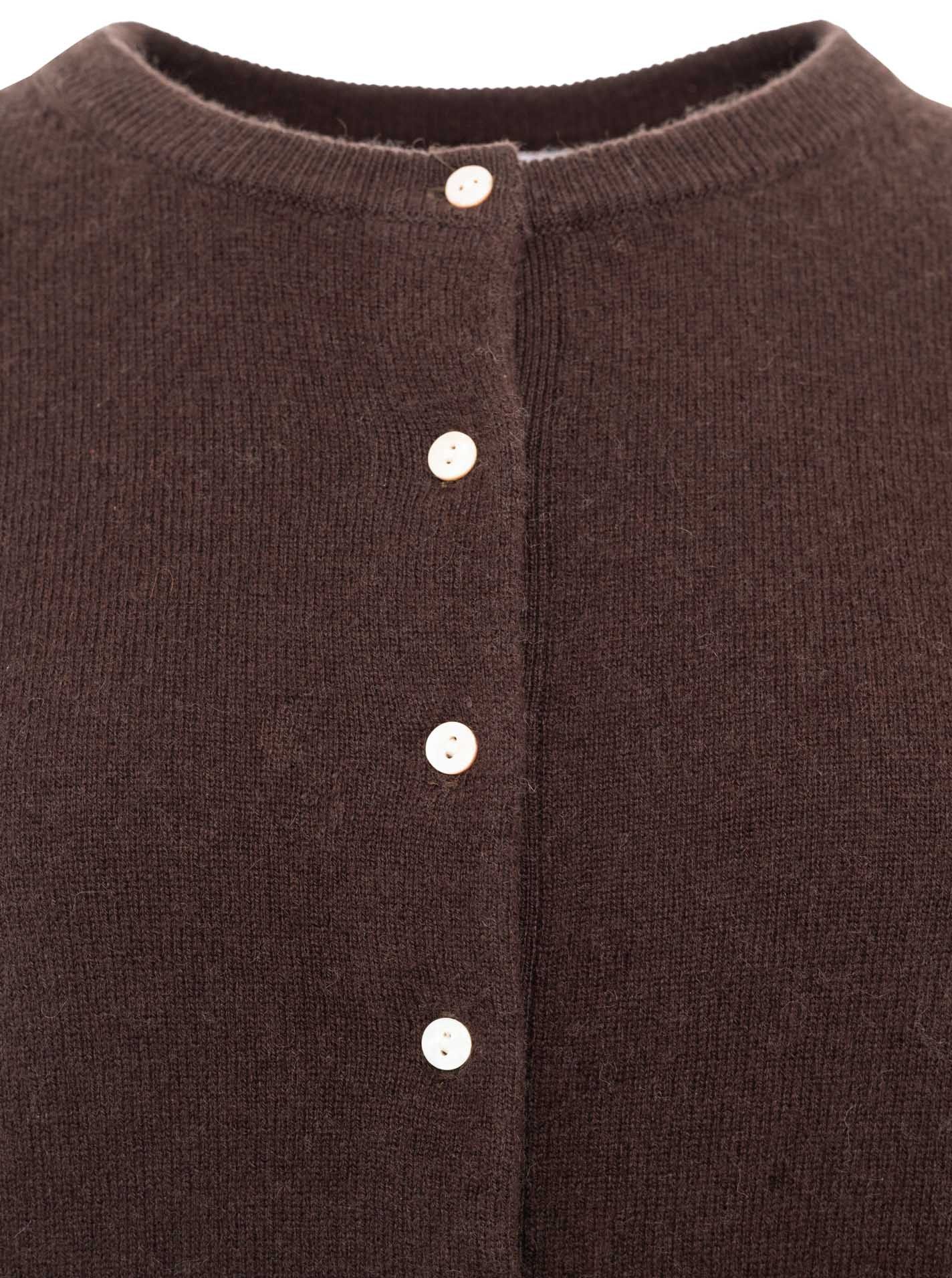 Zwillingsherz Cardigan 100% Kaschmir Cardigan "Perlmutt Knöpfe" 100% Kaschmir, Knopfleiste, Perlmutt Knöpfe – Bild 3 von 3