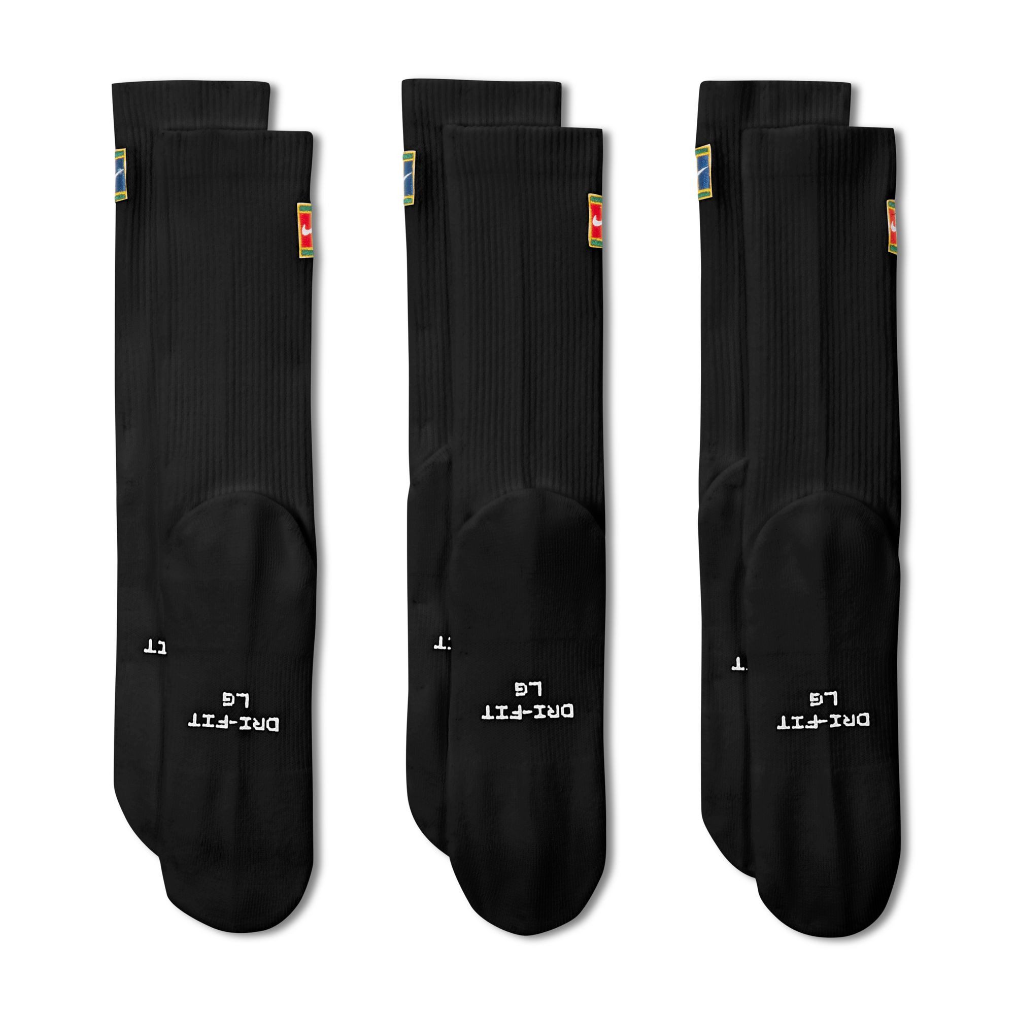 Nike Sportsocken U NK ED ELVD CRW 3P TENNIS 144 im praktischen 3er-Set, für Erwachsene, formstabil, mit flexiblem Sitz