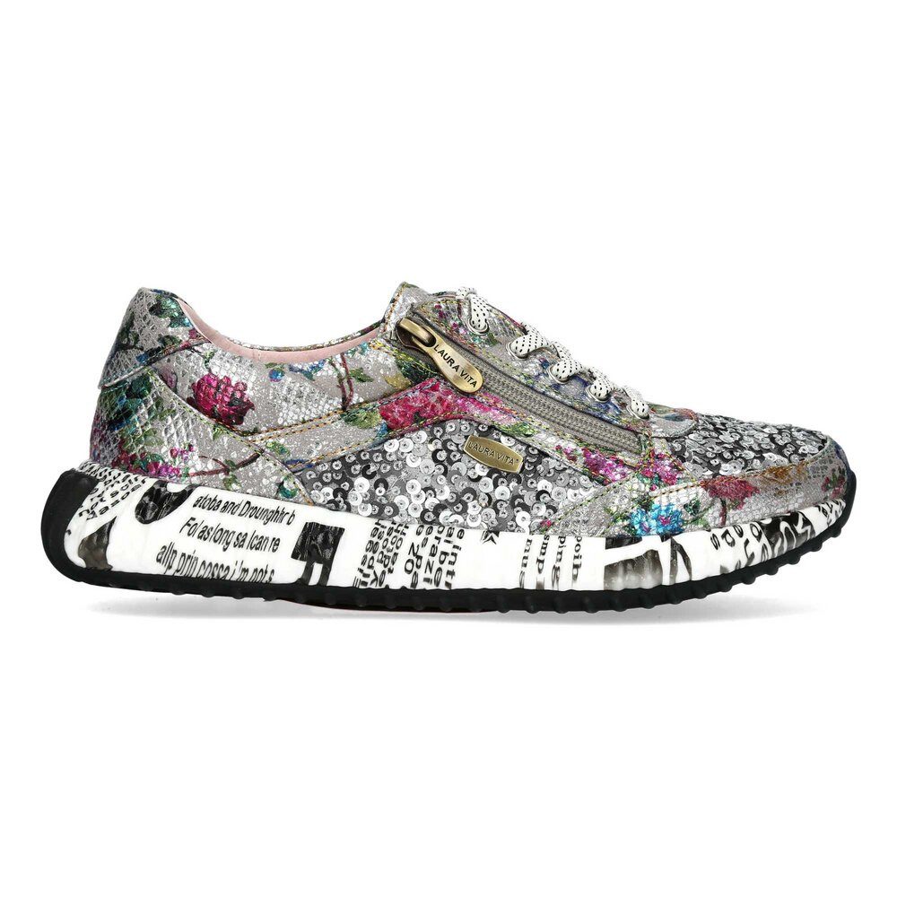 Laura Vita - BURTON 11 ARGENT - Grau Schnürschuh