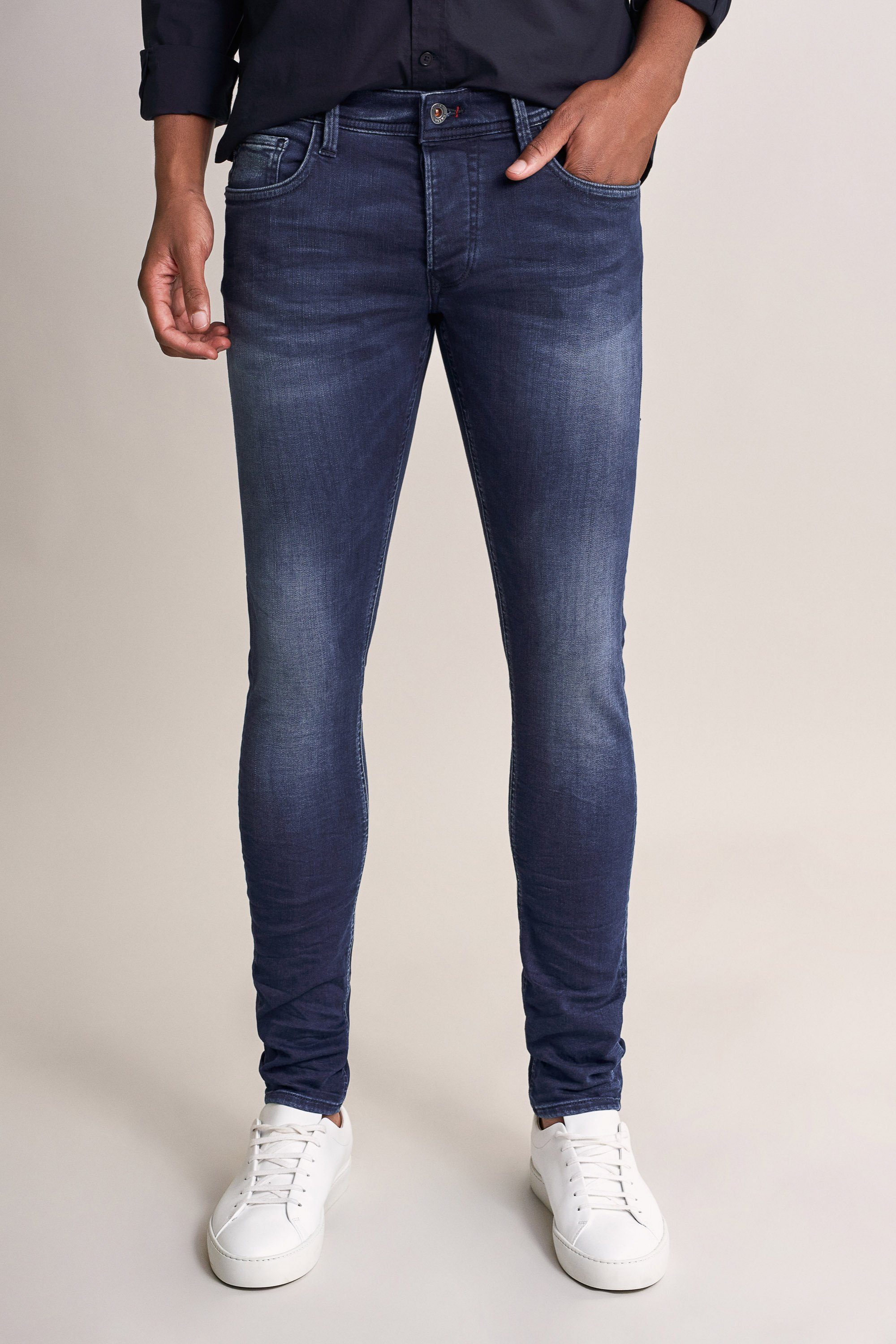Salsa 5-Pocket-Jeans SALSA JEANS CLASH dark blue used washed 125222.8504