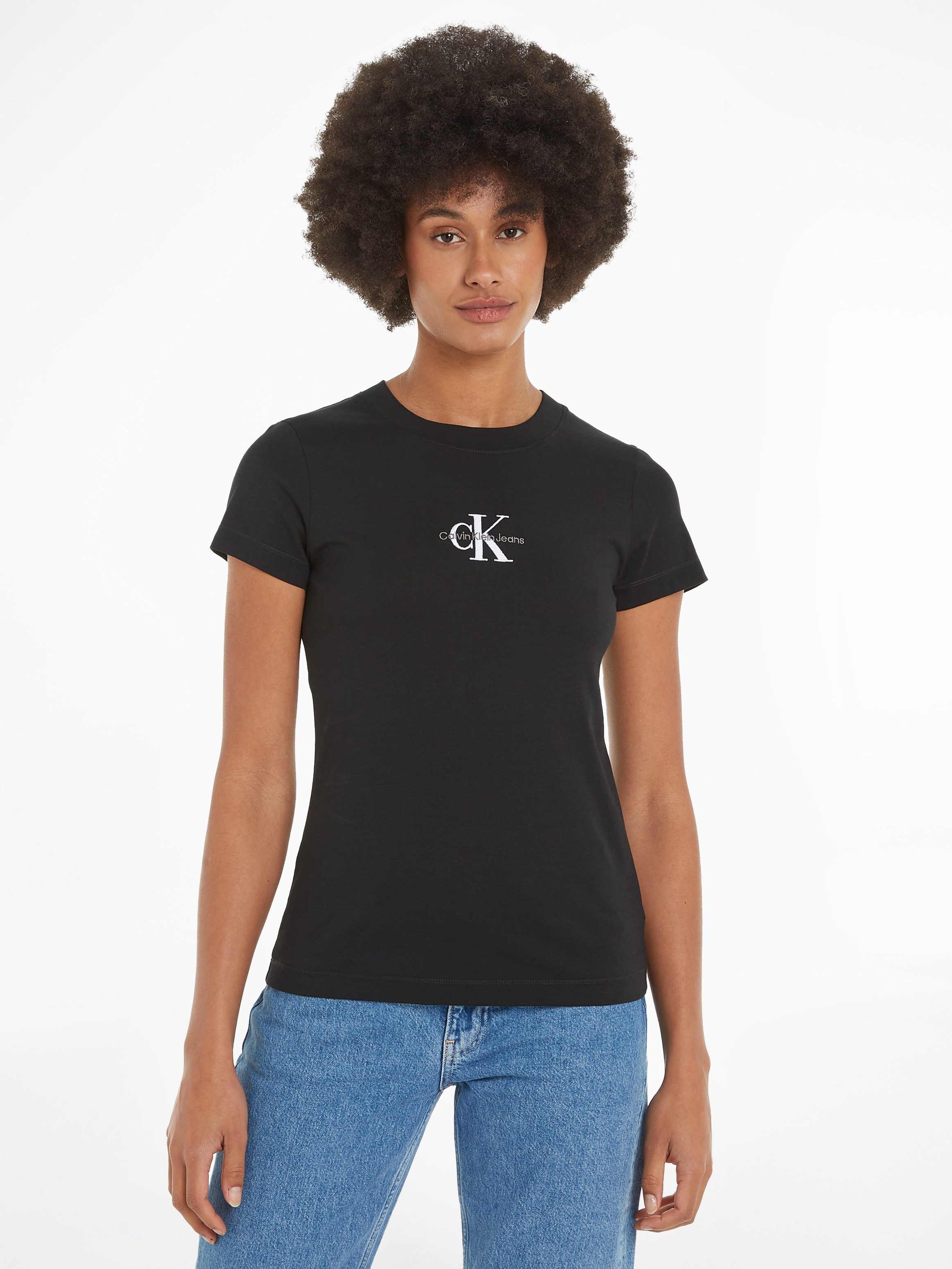 Calvin Klein Jeans T-Shirt MONOLOGO SLIM TEE mit Logoprägung