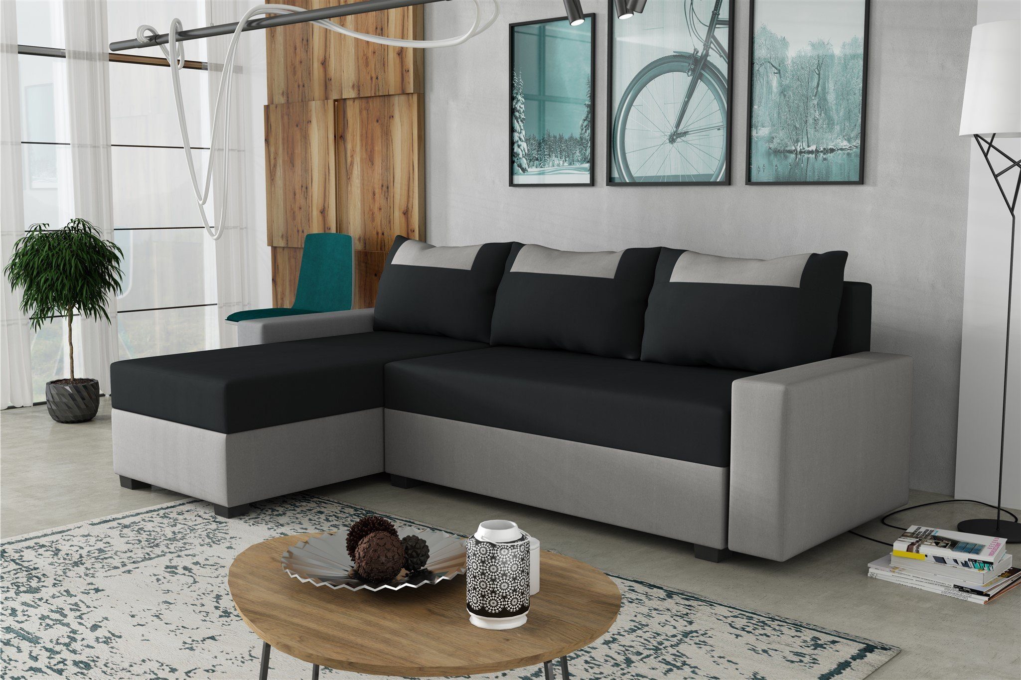 Fun Möbel Ecksofa Sofa HEDVIG Ottomane günstig online kaufen