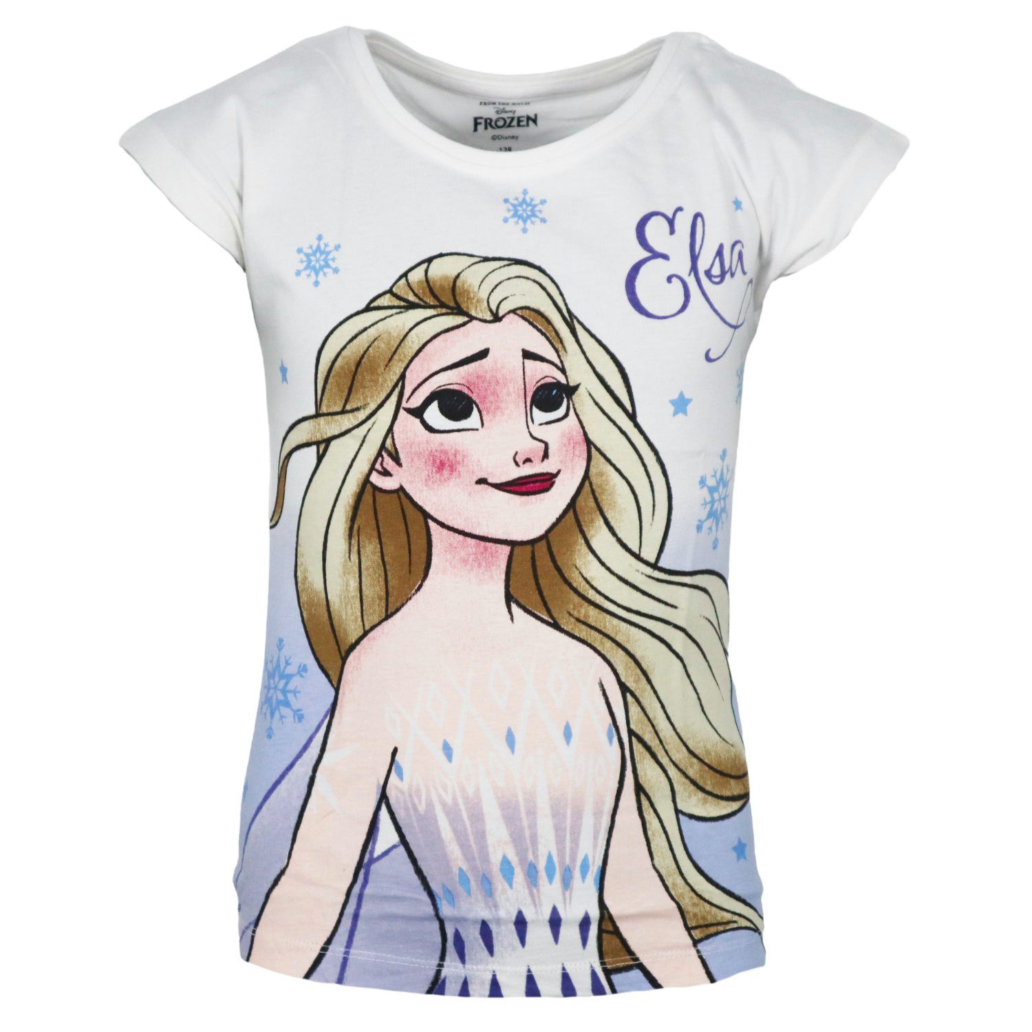 Print-Shirt Disney Die Eiskönigin Elsa Kinder Mädchen kurzarm T-Shirt