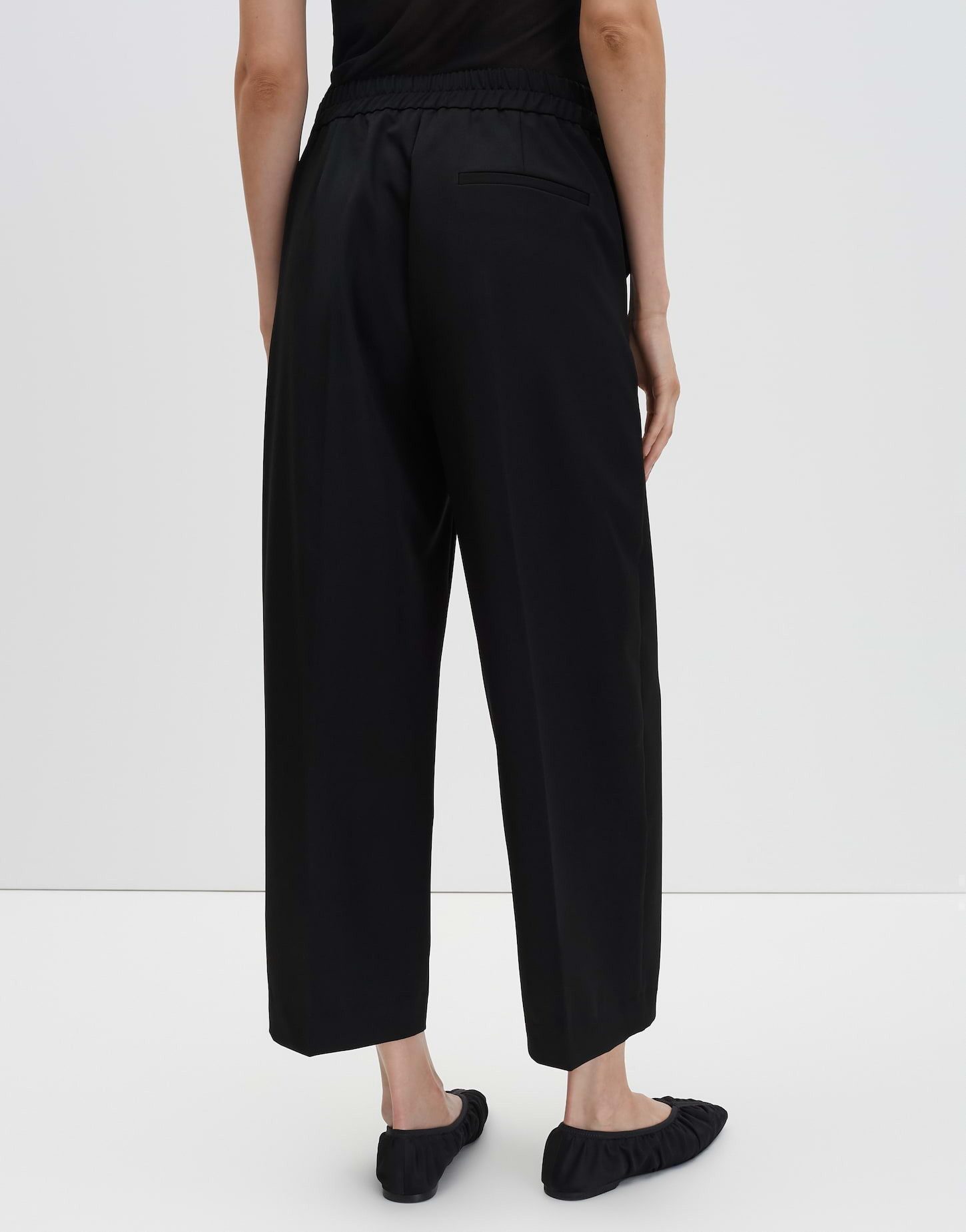 someday Stoffhose CISILIA DECODED in feiner Mélangeoptik Mid Rise, Cropped, Relaxed Fit – Bild 3 von 5